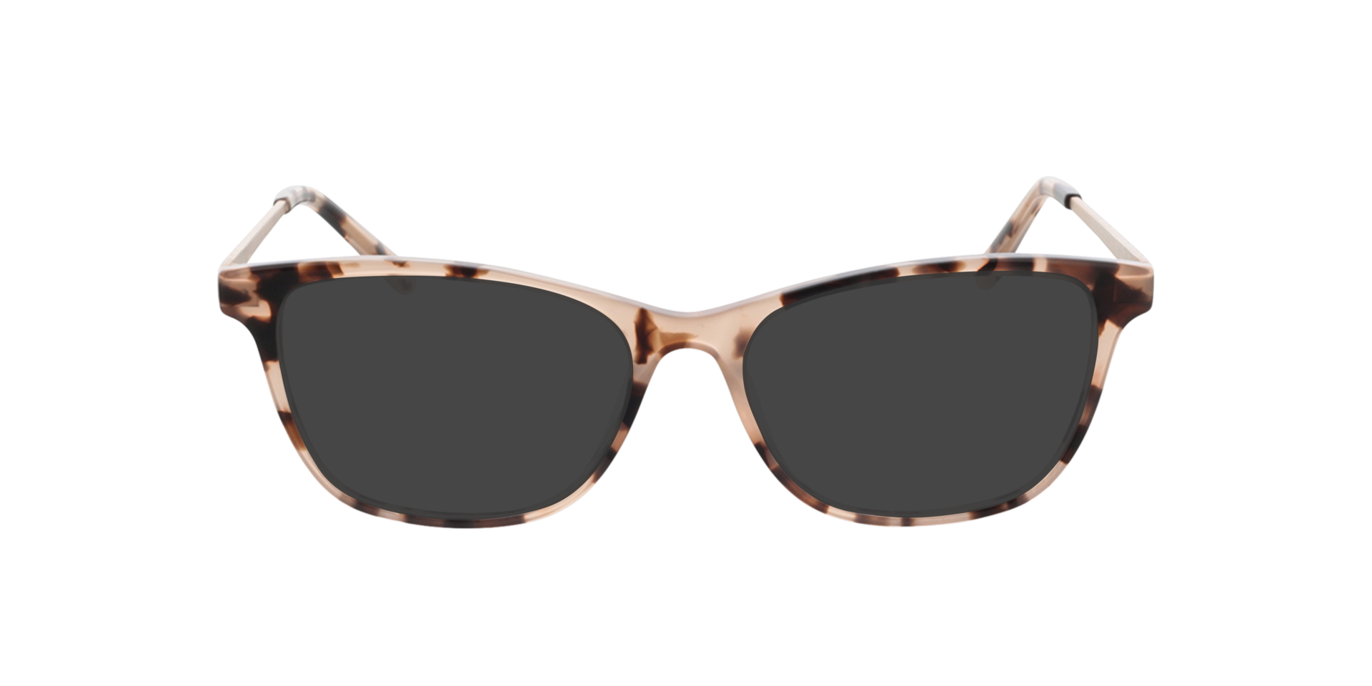 Lola Roze Havana  &  satijn roze goud AcetaatEyeglass Frames van B24, met getinte lenzen