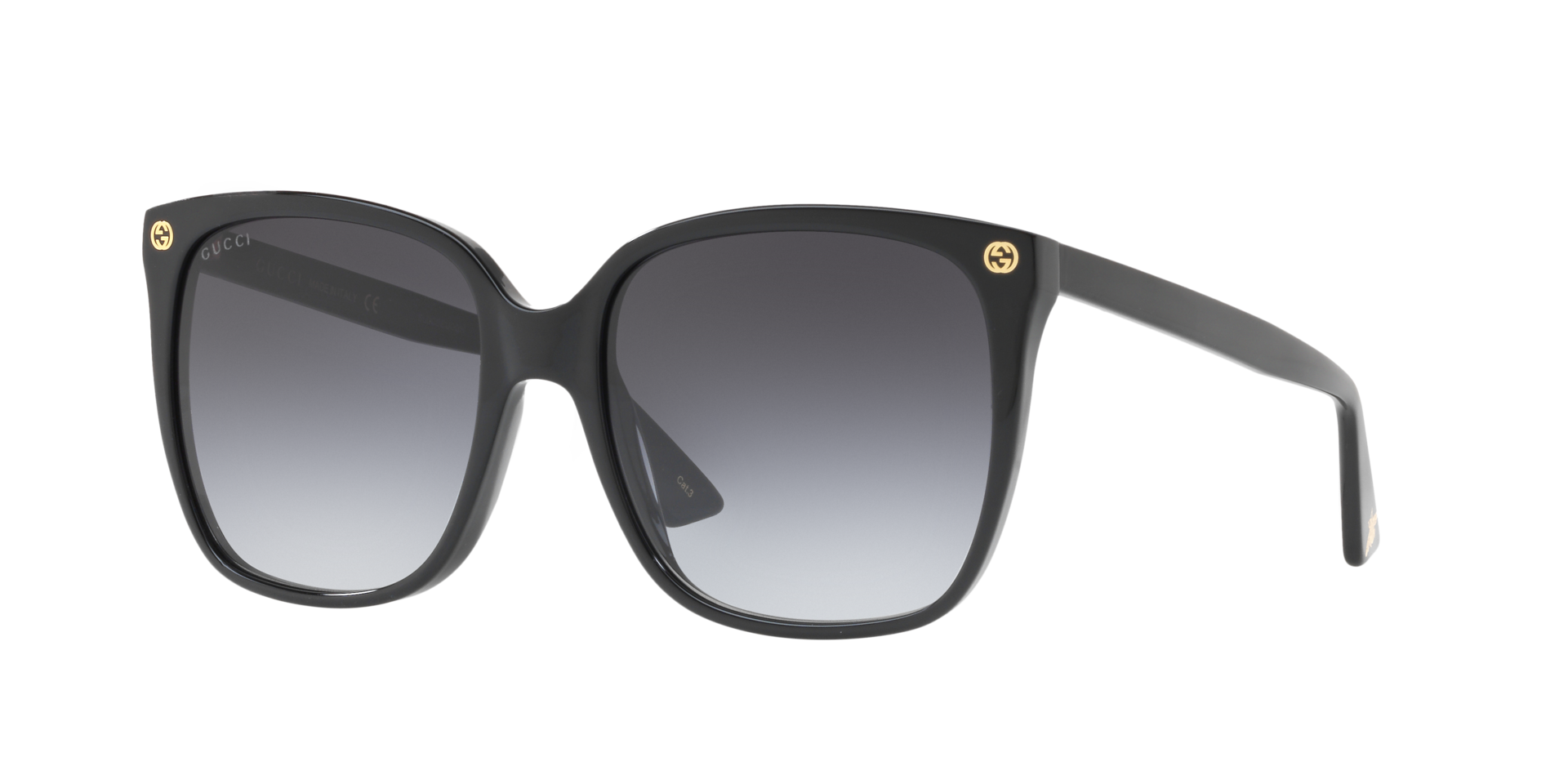 GG0022S Schwarz AcetatSunglass Frames von B24, Dreiviertelansicht