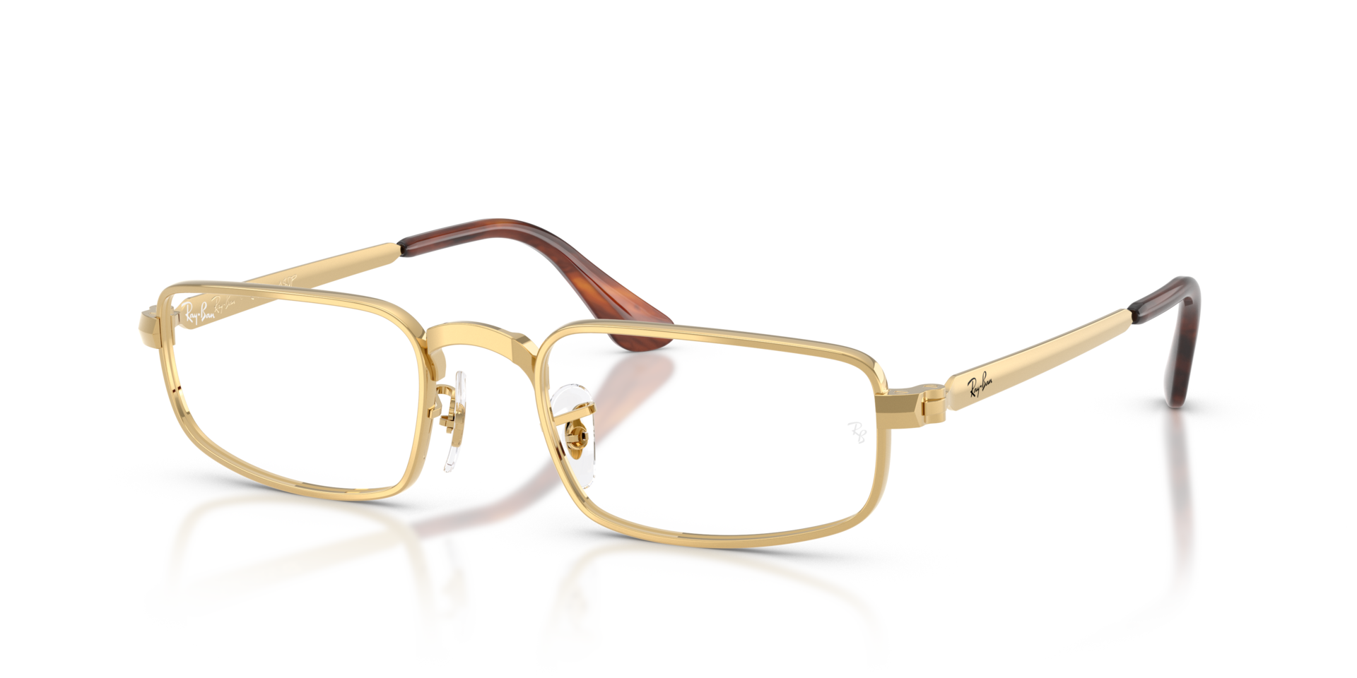 RB3927V Arista goud MetaalEyeglass Frames van B24, Hoekweergave