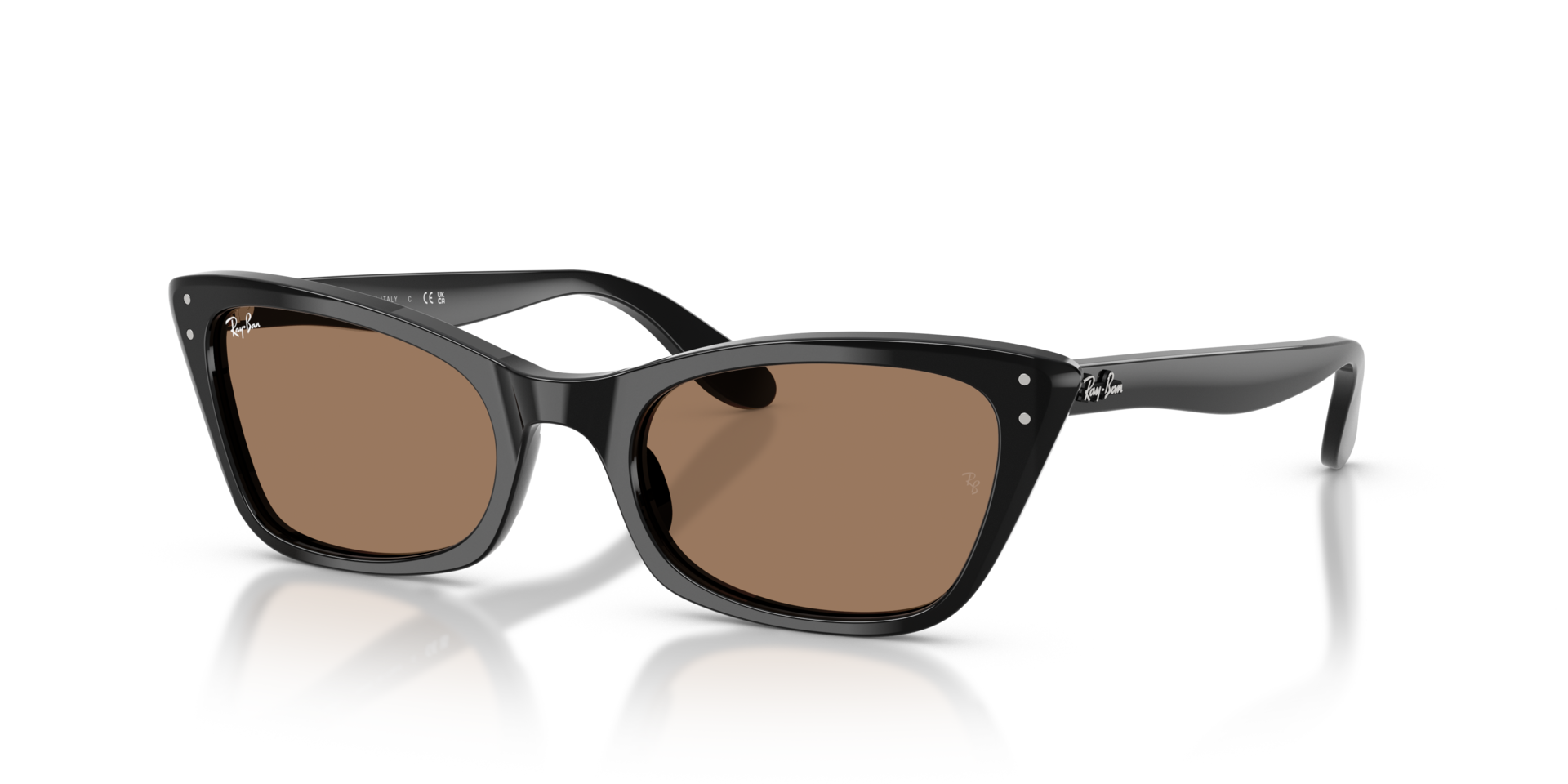 RB2299 Schwarz AcetatSunglass Frames von B24, Dreiviertelansicht