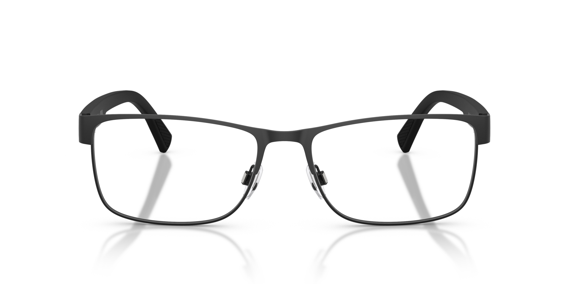 PH1244 Matt Schwarz MetallEyeglass Frames von B24, Vorderansicht