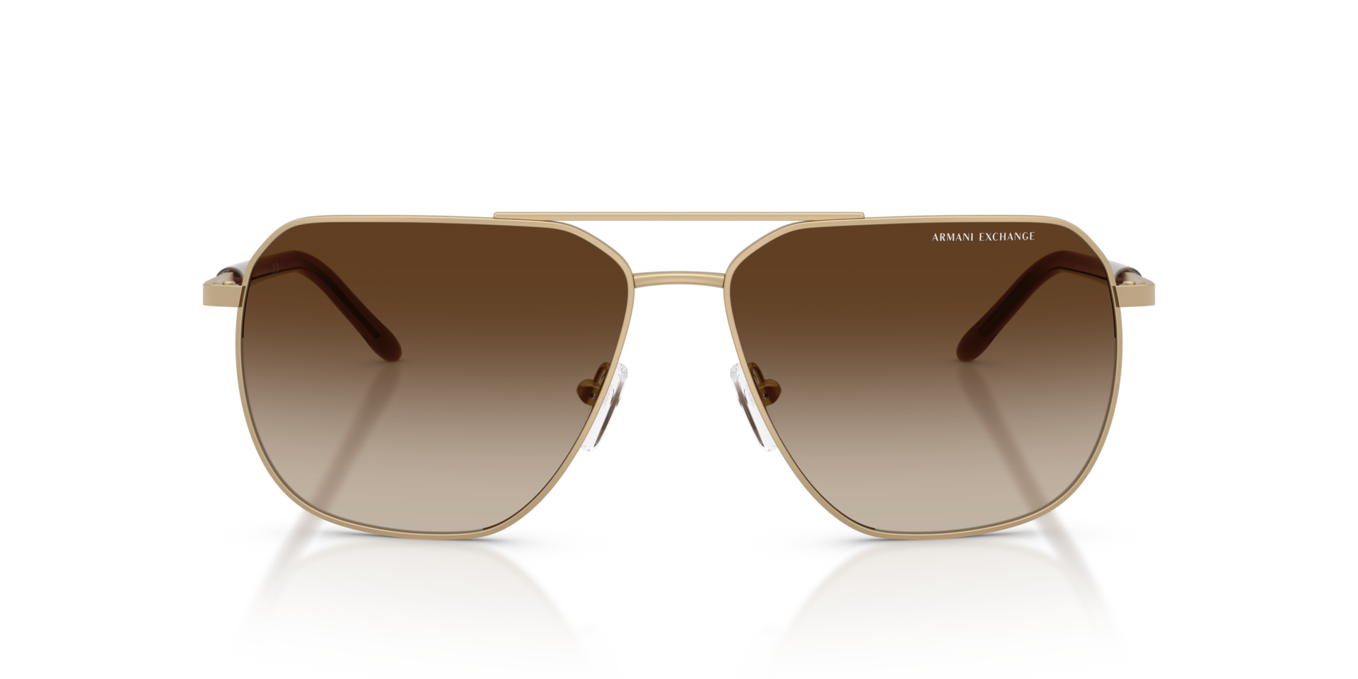 AX2057S Matt Hellgold MetallSunglass Frames von B24, Vorderansicht