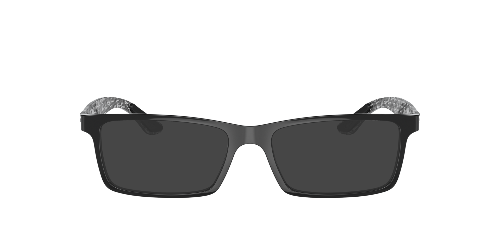 RB8901 Schwarz auf Grau KunststoffEyeglass Frames von B24, mit getönten Gläsern