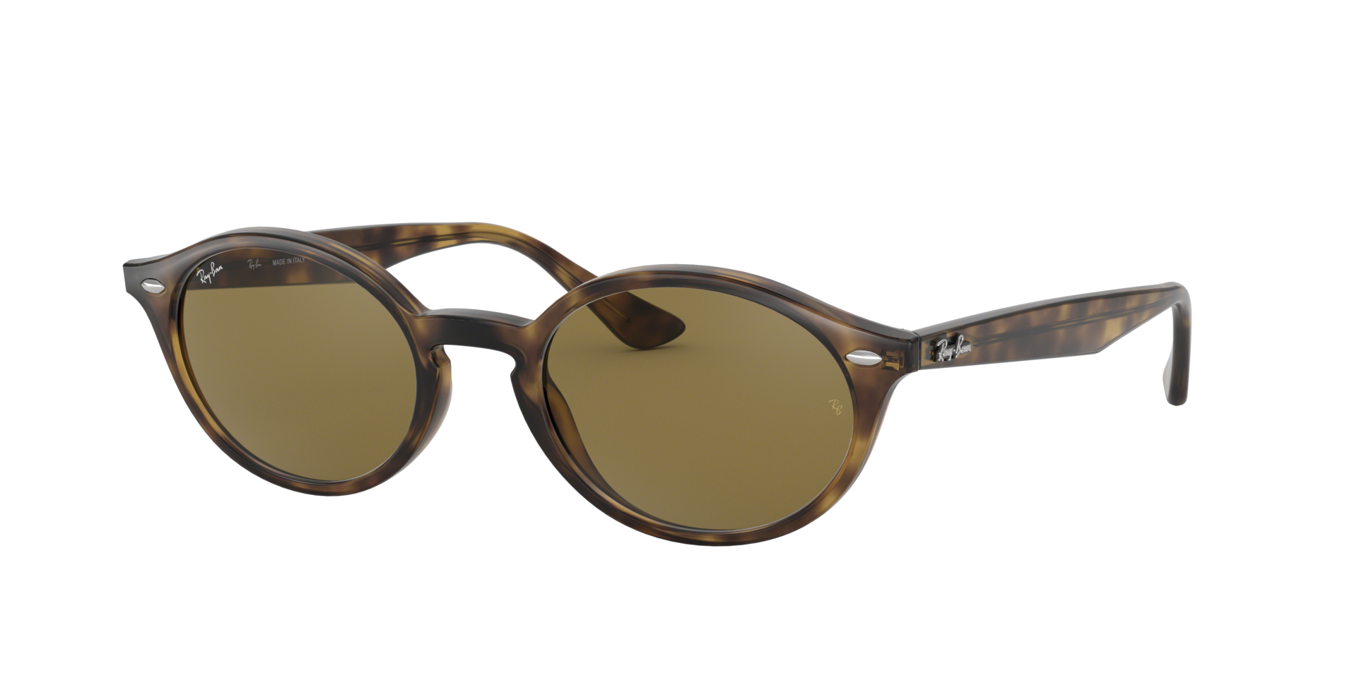 RB4315 Licht Havana KunststofSunglass Frames van B24, Hoekweergave