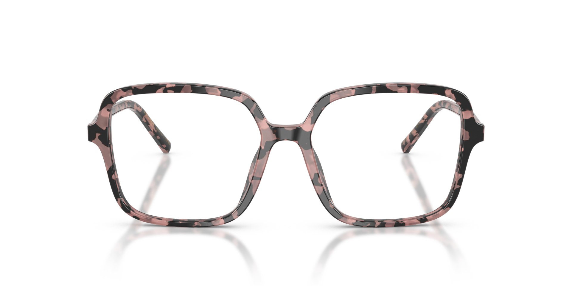 DG3442 Roze Havana AcetaatEyeglass Frames van B24, Vooraanzicht