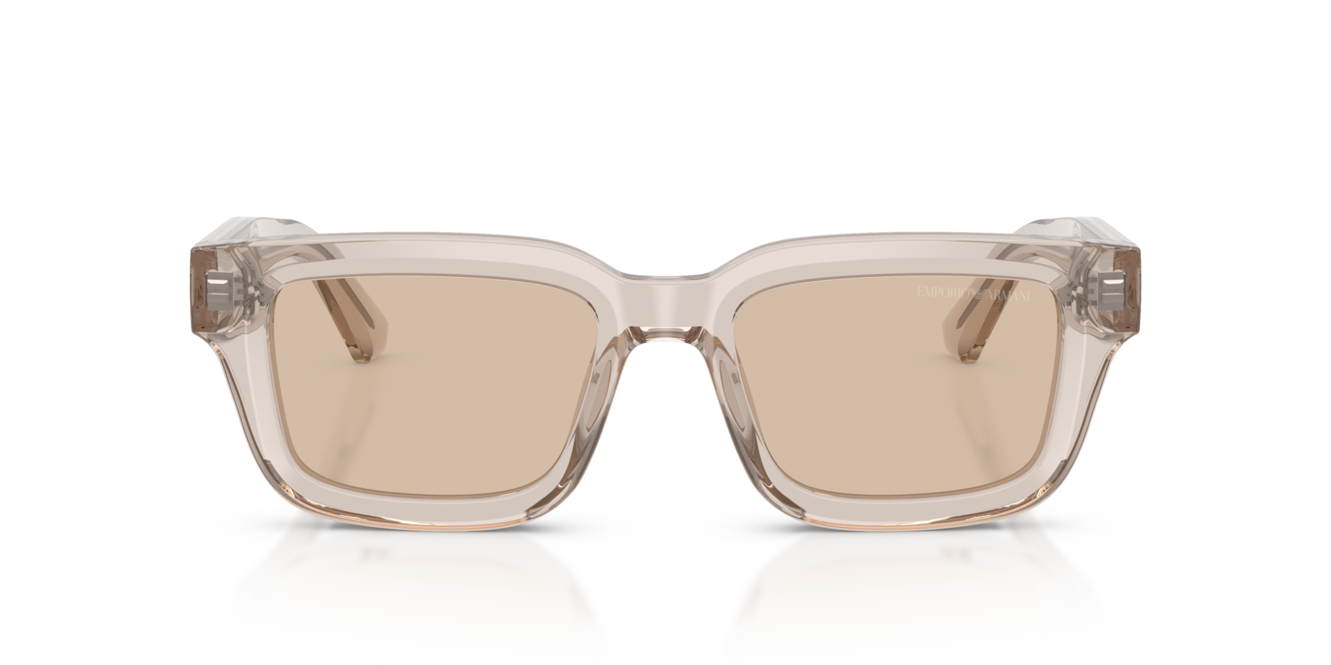 EA4270 Glanzend transparant toendra AcetaatSunglass Frames van B24, Vooraanzicht