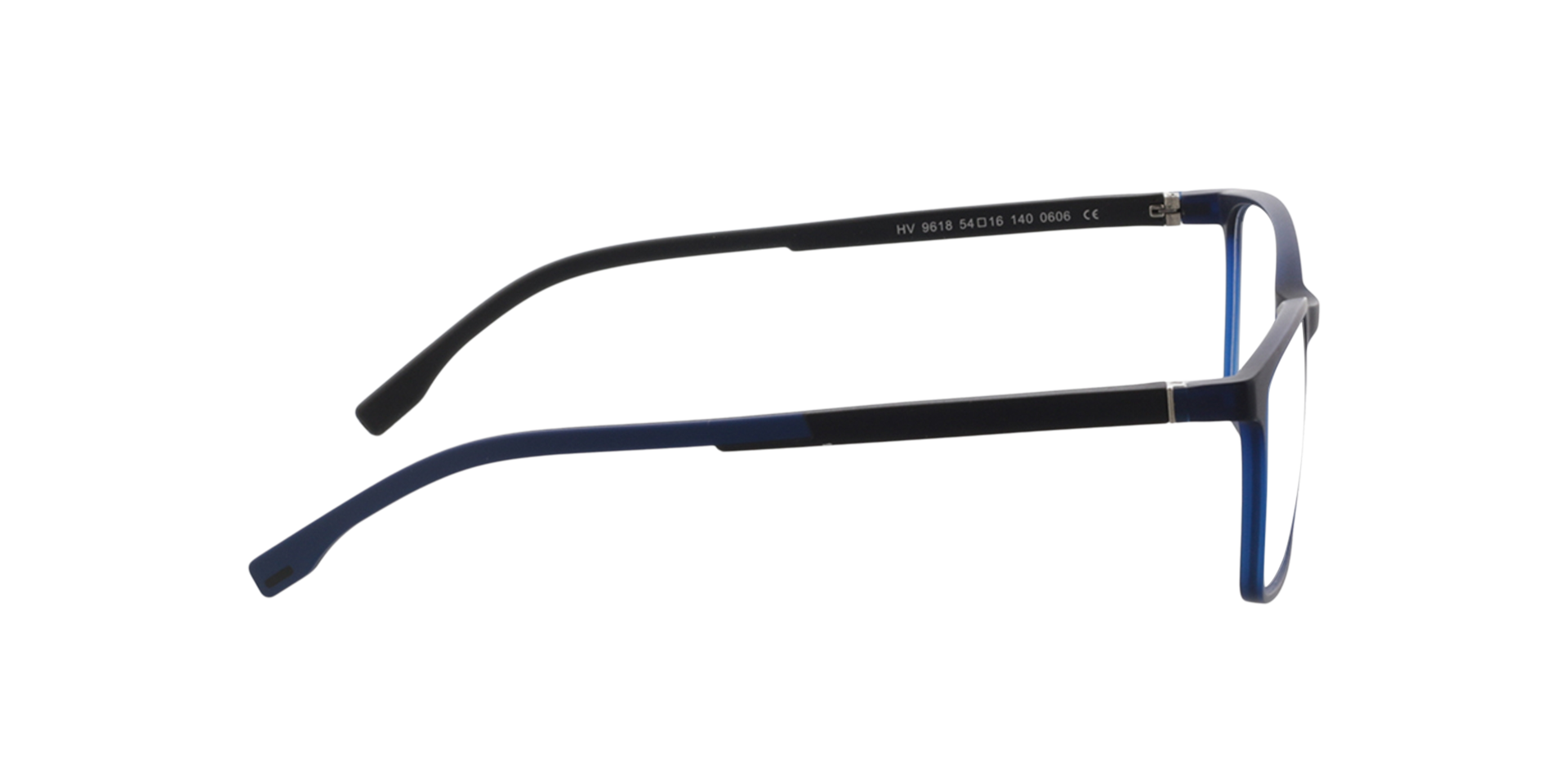 Pecos Kristalblauw KunststofEyeglass Frames van B24, Zijaanzicht