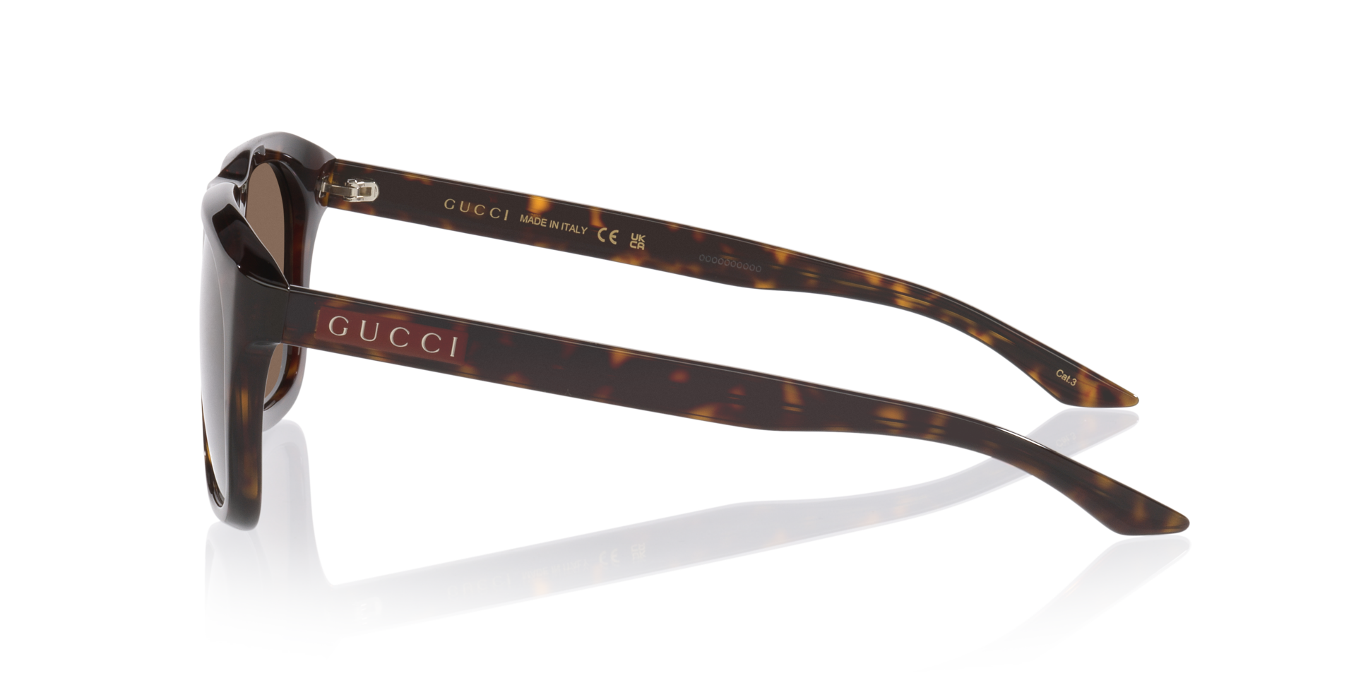 Gg2077S Tortoise AcetatSunglass Frames von B24, Seitenansicht