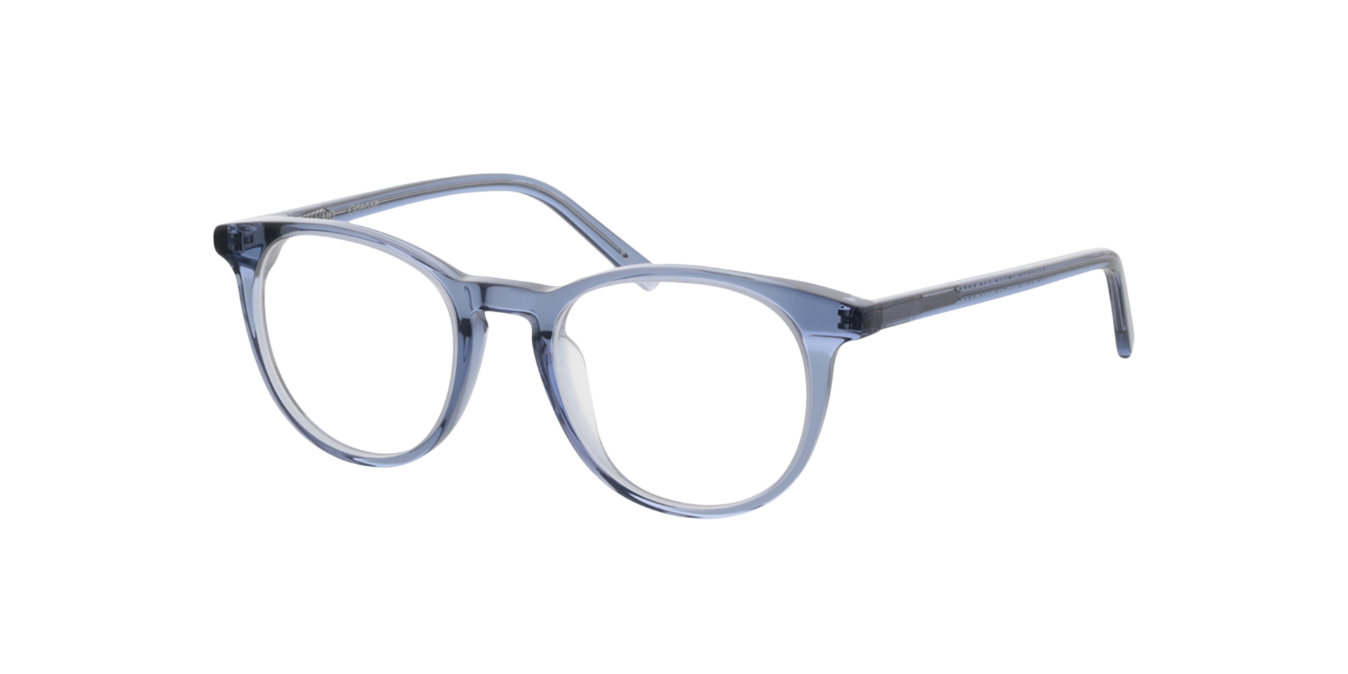 Odense Kristallblau AcetatEyeglass Frames von B24, Dreiviertelansicht