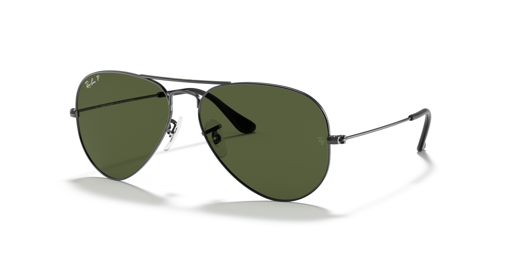 RB3025 Staalgrijs MetaalSunglass Frames van B24, Hoekweergave