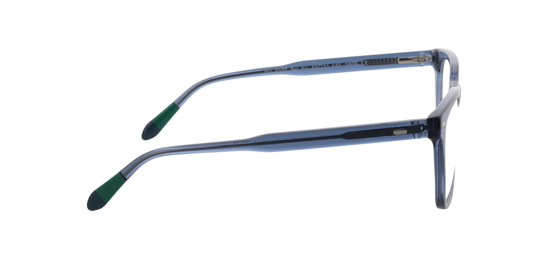 Bel Air Kristal blauw  &  groen  &  blauw AcetaatEyeglass Frames van B24, Zijaanzicht