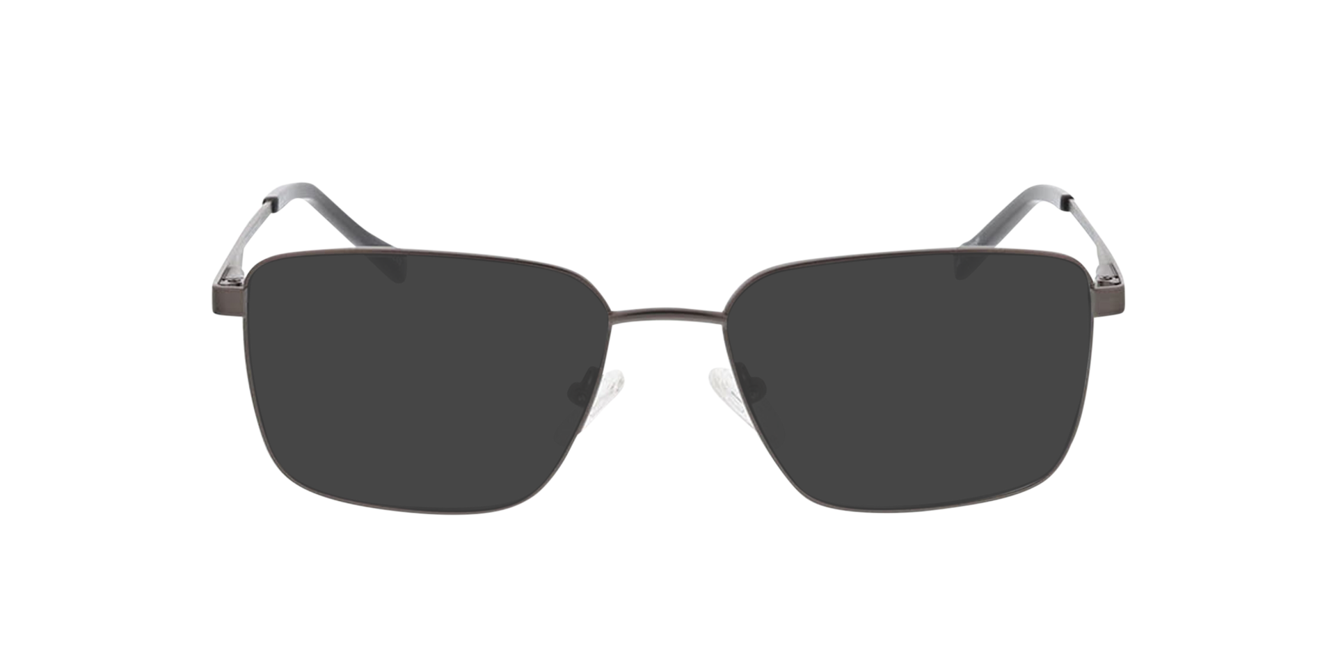 Derby Mat gunmetal MetaalEyeglass Frames van B24, met getinte lenzen