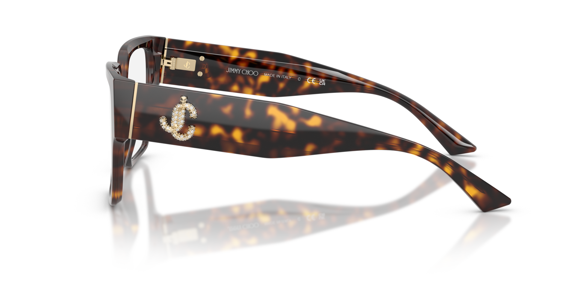 JC3032B Havana AcetatEyeglass Frames von B24, Seitenansicht