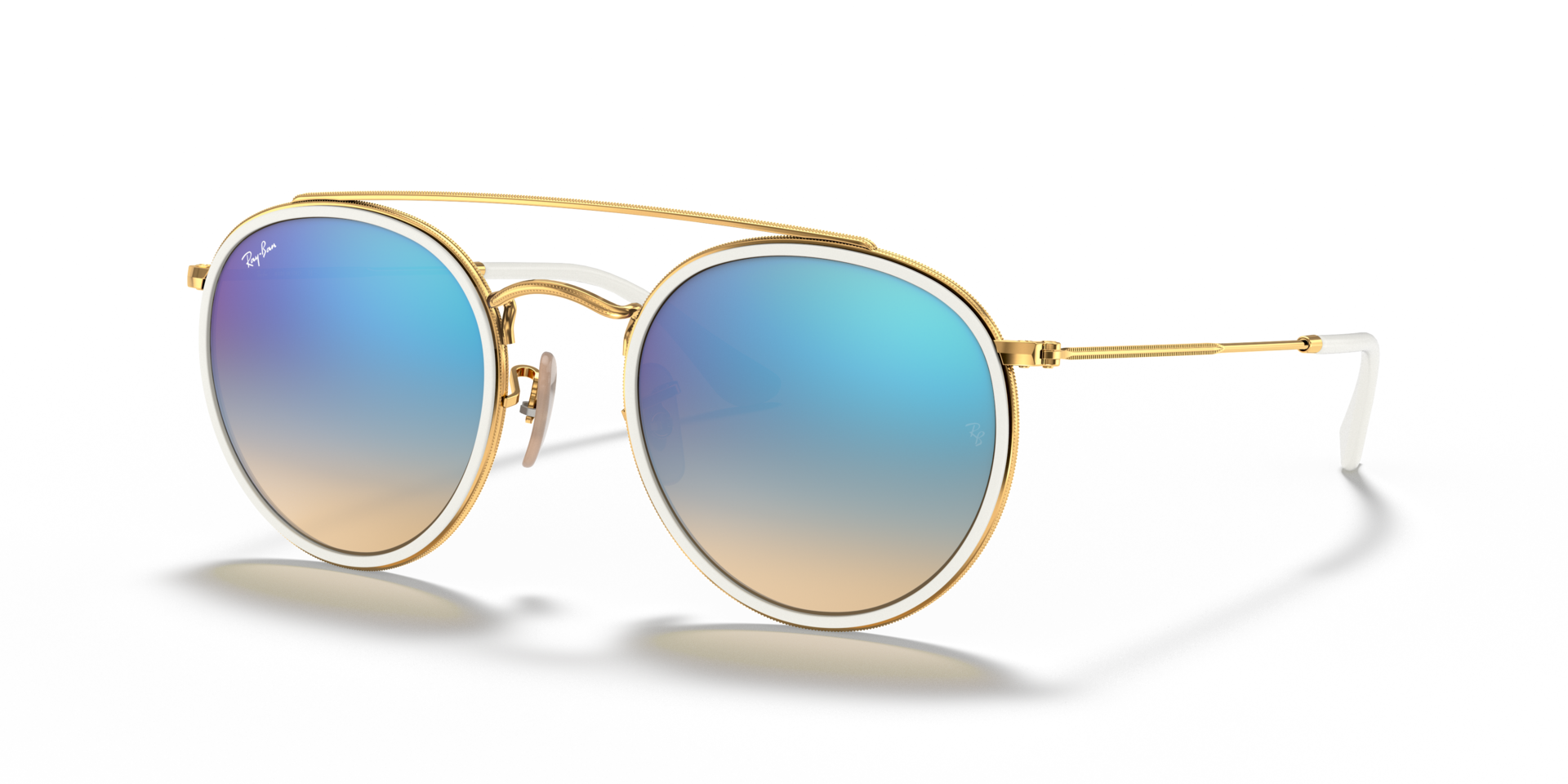 RB3647N Arista Gold MetallSunglass Frames von B24, Dreiviertelansicht