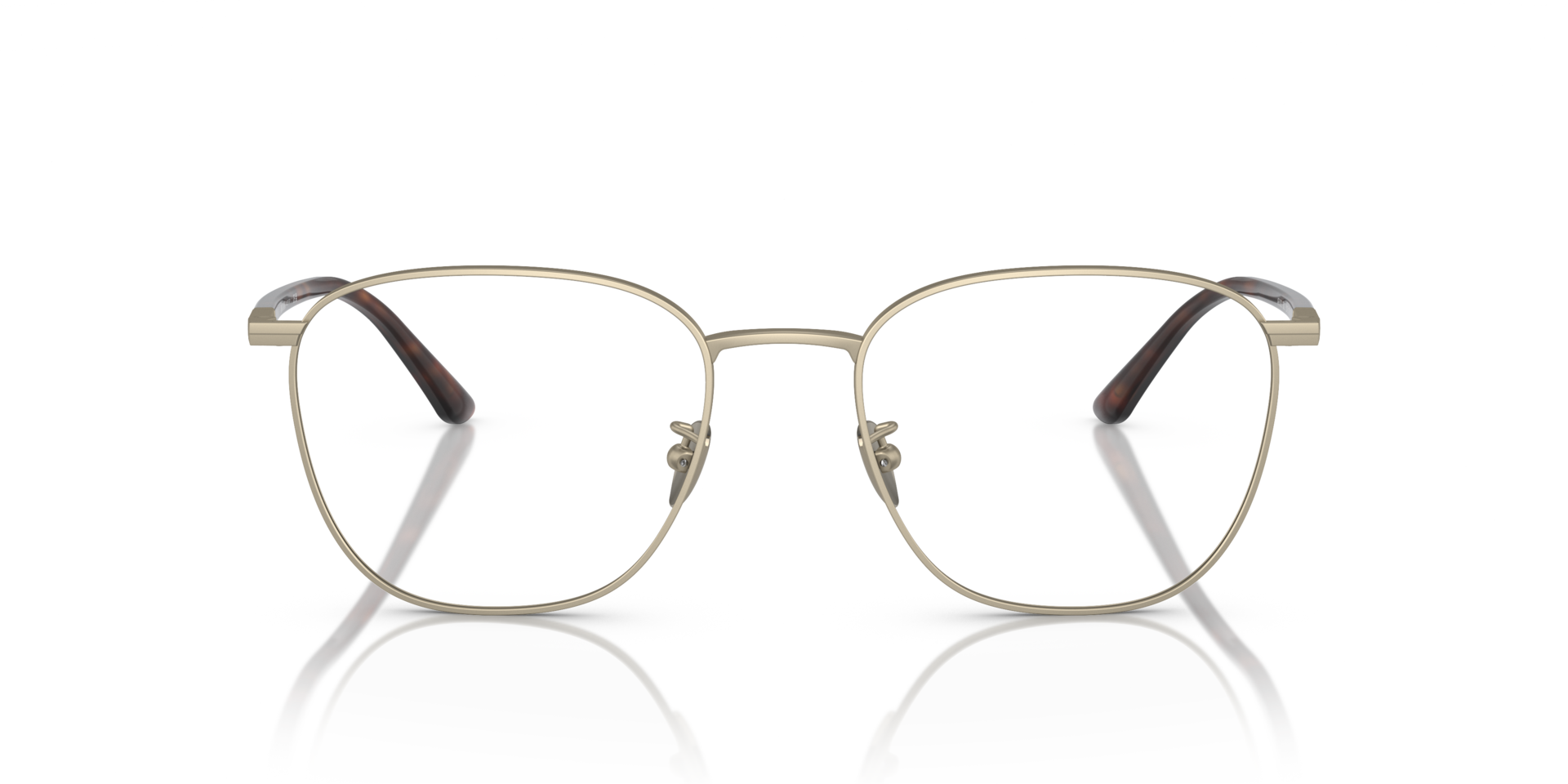 AR5132 Mat lichtgoud MetaalEyeglass Frames van B24, Vooraanzicht