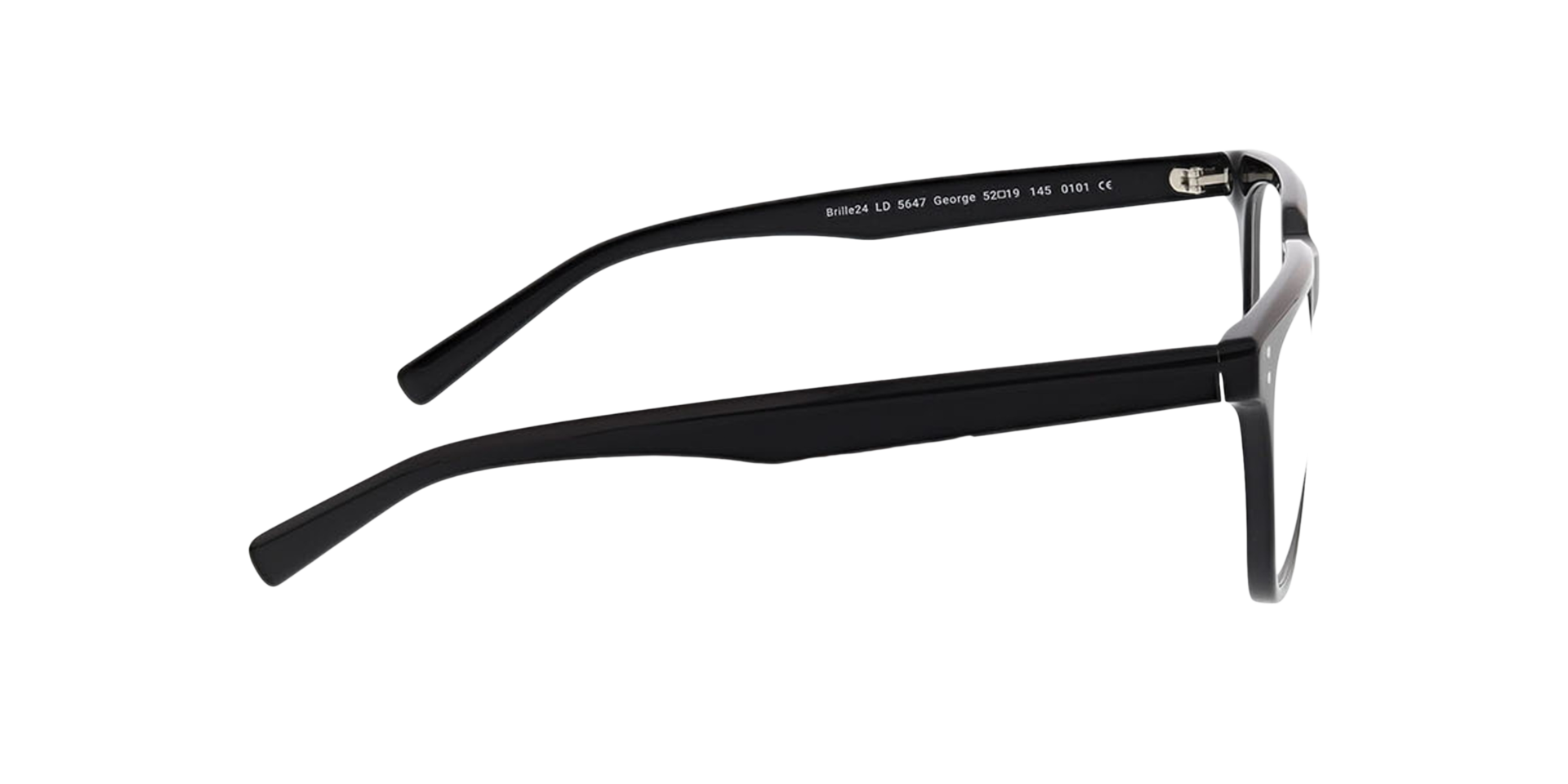 George Schwarz & Silber AcetatEyeglass Frames von B24, Seitenansicht