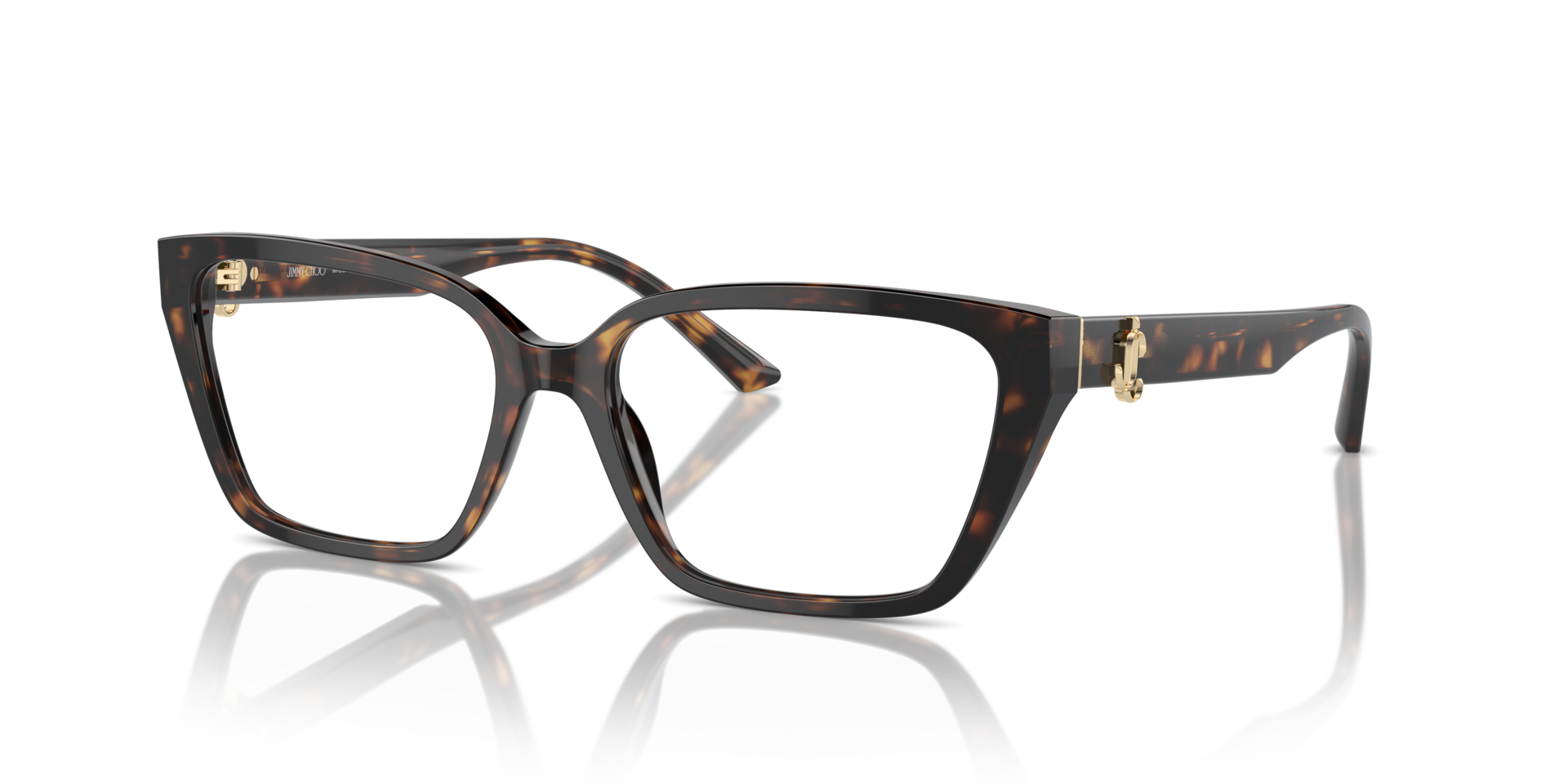 JC3008 Havana AcetatEyeglass Frames von B24, Dreiviertelansicht