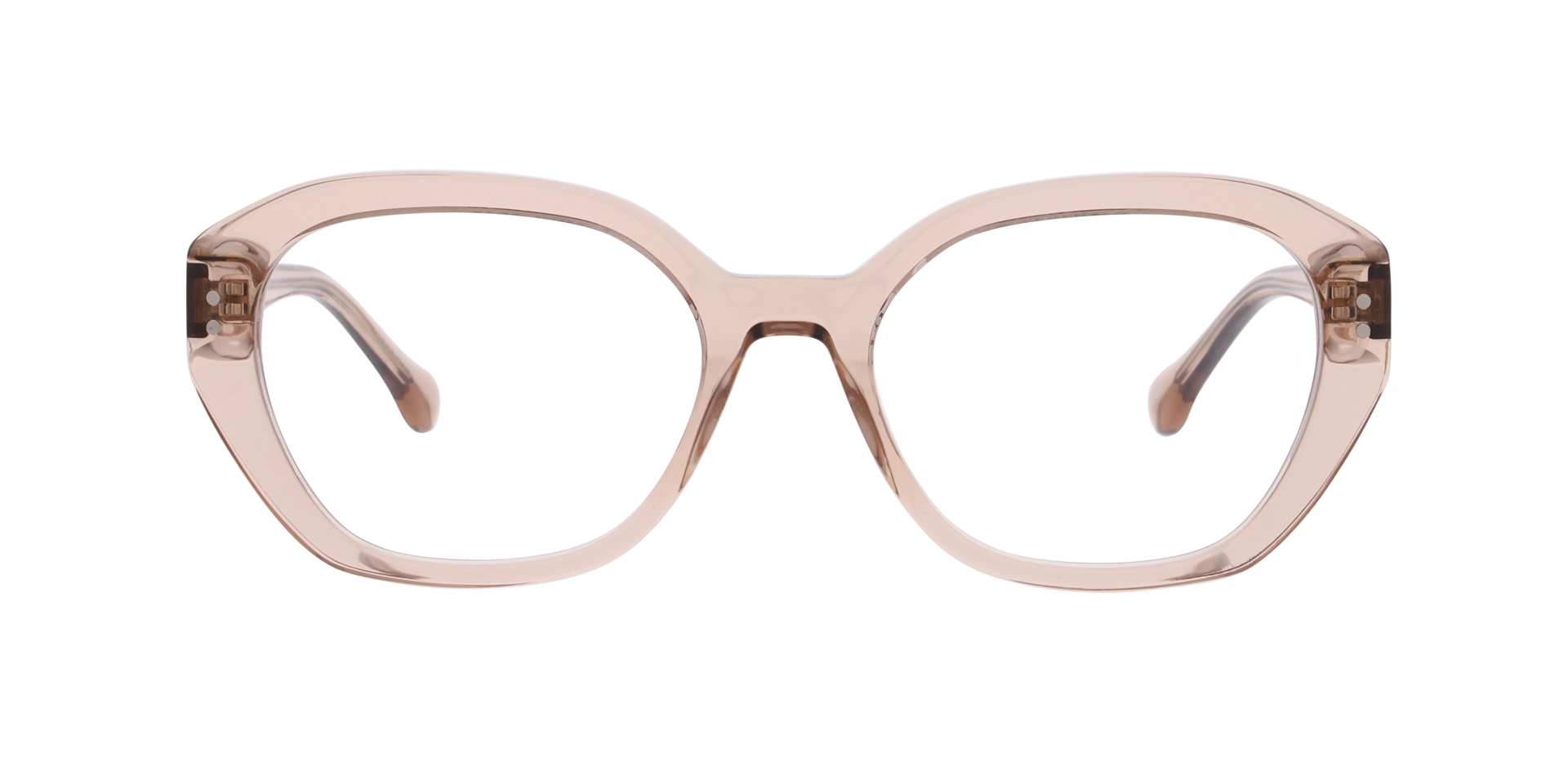 Larissa Crystal Champaign AcetatEyeglass Frames von B24, Vorderansicht