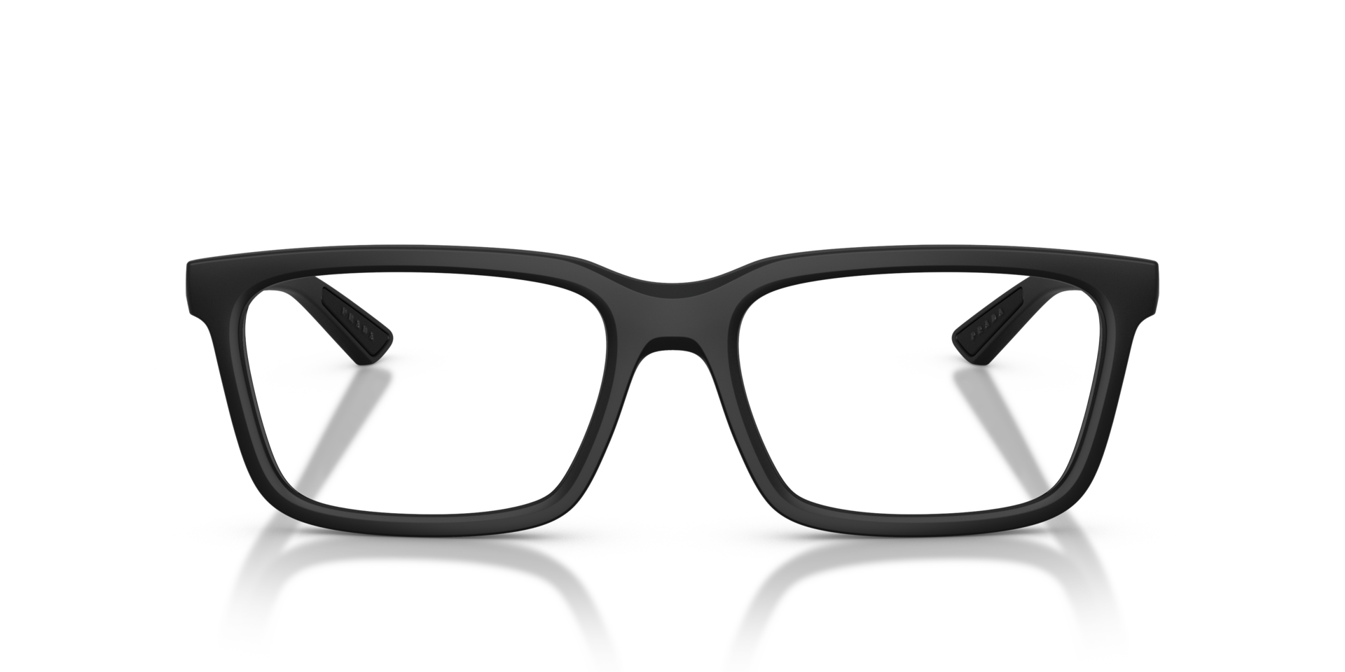 PS 02SV Matt Schwarz KunststoffEyeglass Frames von B24, Vorderansicht