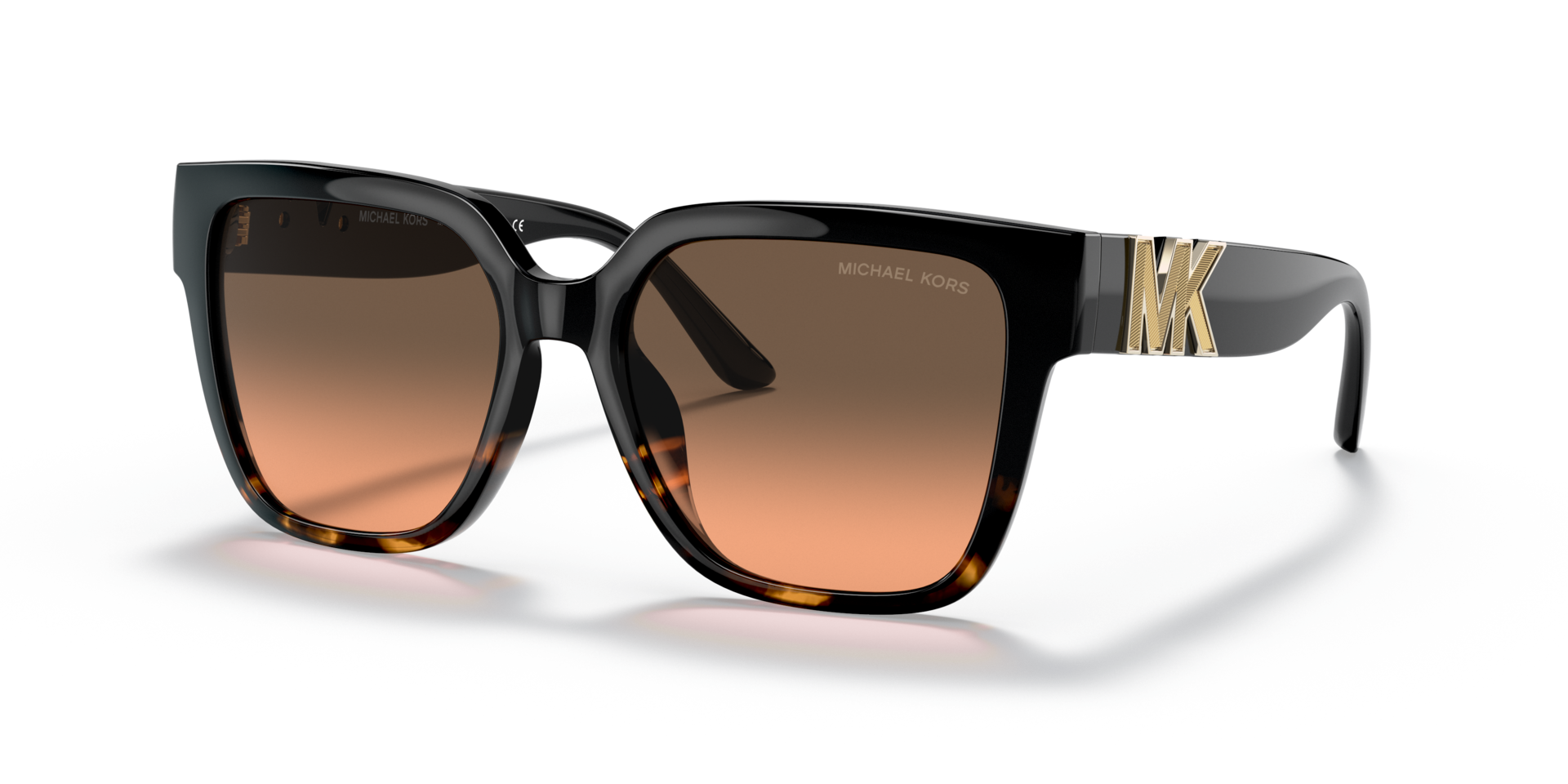 MK2170U Schwarz & Tortoise dunkel KunststoffSunglass Frames von B24, Dreiviertelansicht