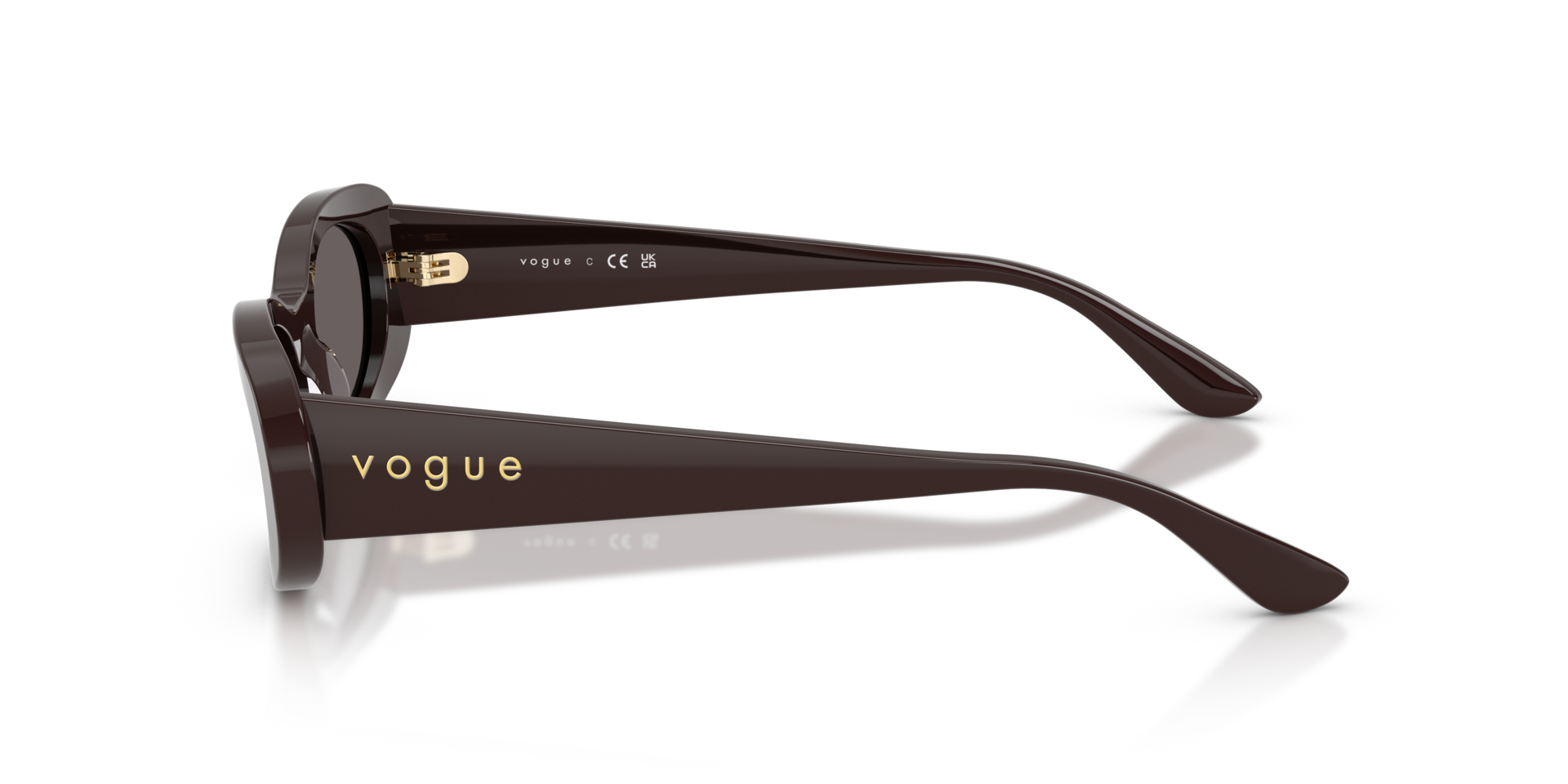 VO5582S Full Brown AcetatSunglass Frames von B24, Seitenansicht