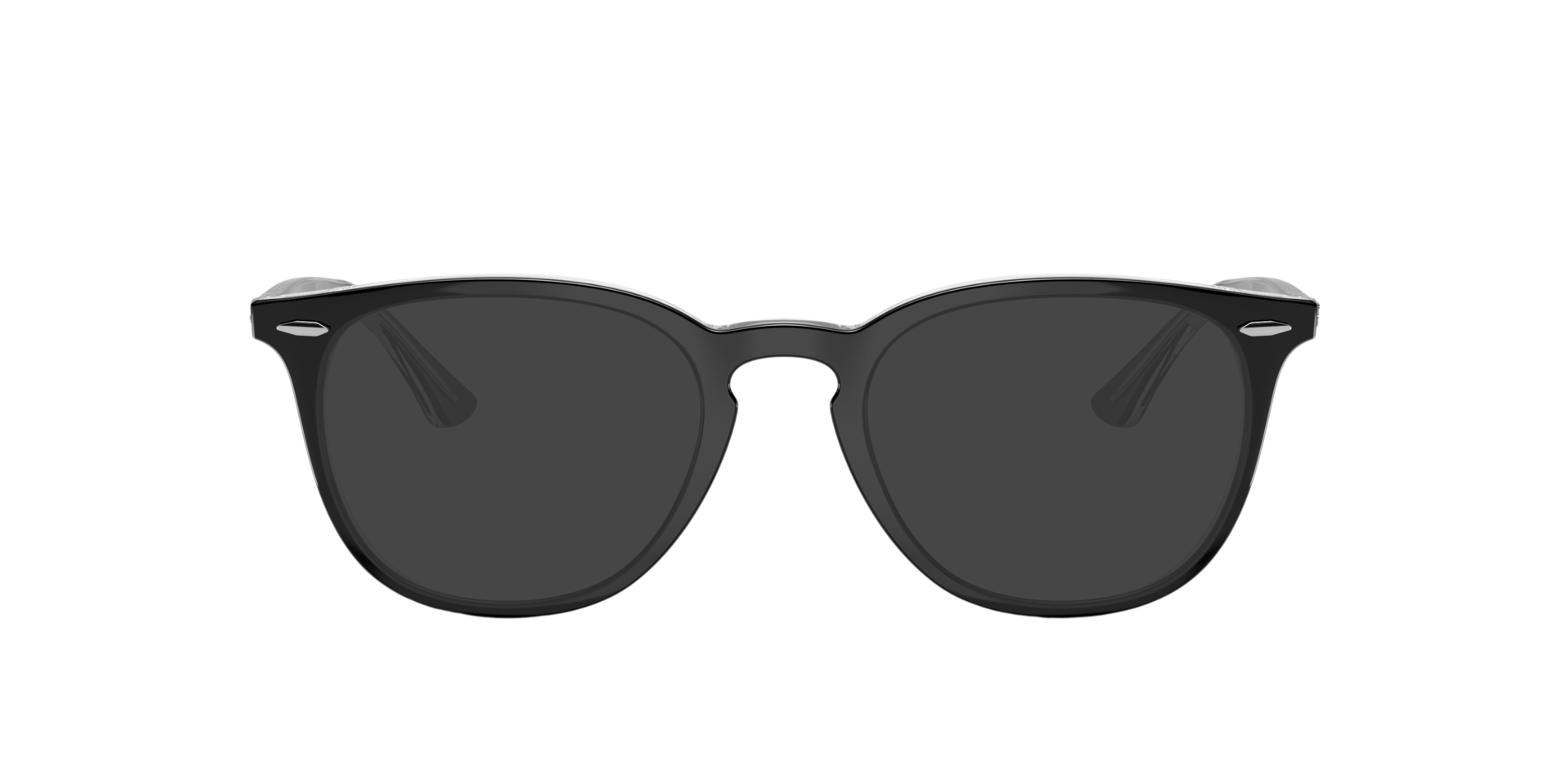 RB7159 Schwarz auf Transparent KunststoffEyeglass Frames von B24, mit getönten Gläsern