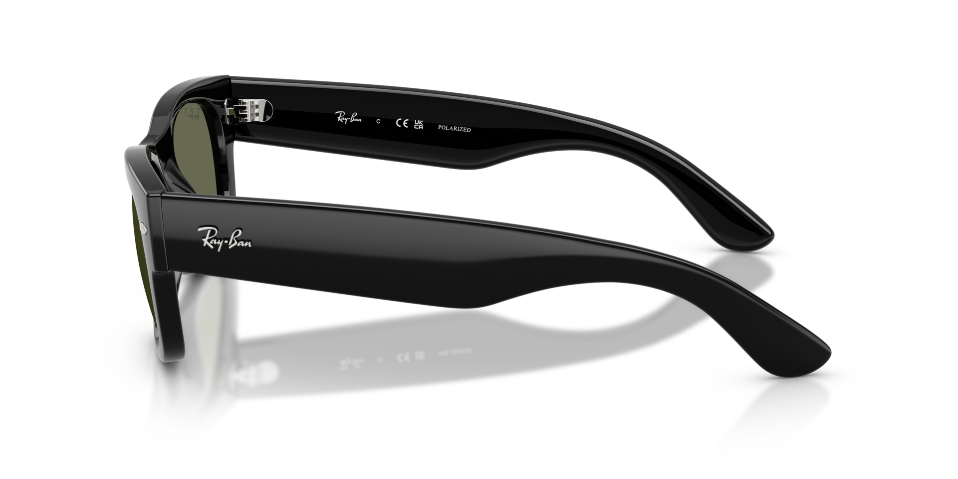 RB0832S Zwart KunststofSunglass Frames van B24, Zijaanzicht