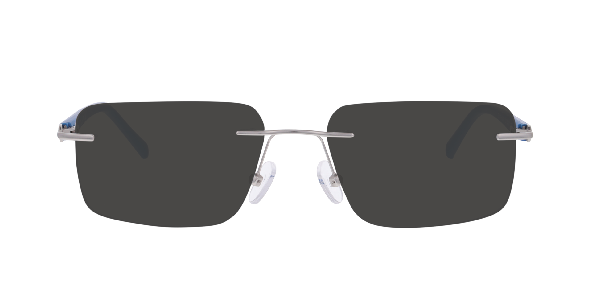 Halden Matte Silver MetaalEyeglass Frames van B24, met getinte lenzen