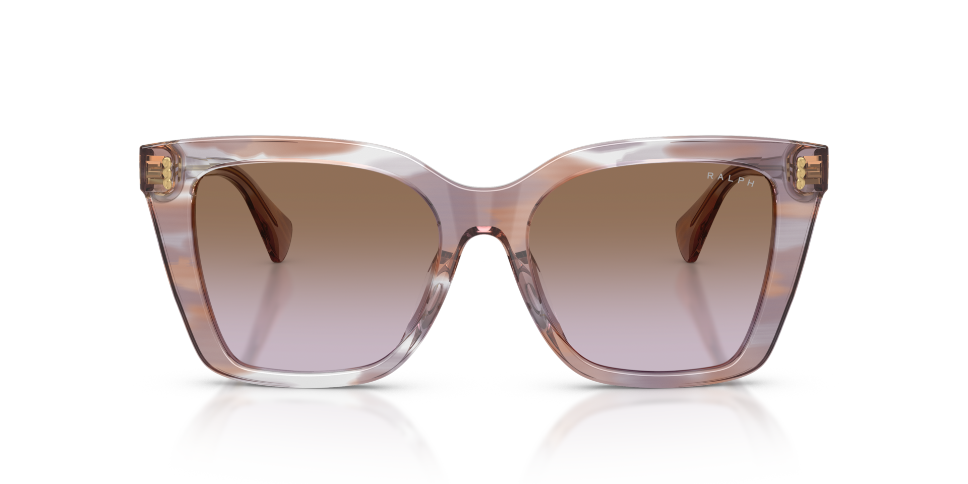 RA5349U Brown & Blue AcetatSunglass Frames von B24, Vorderansicht