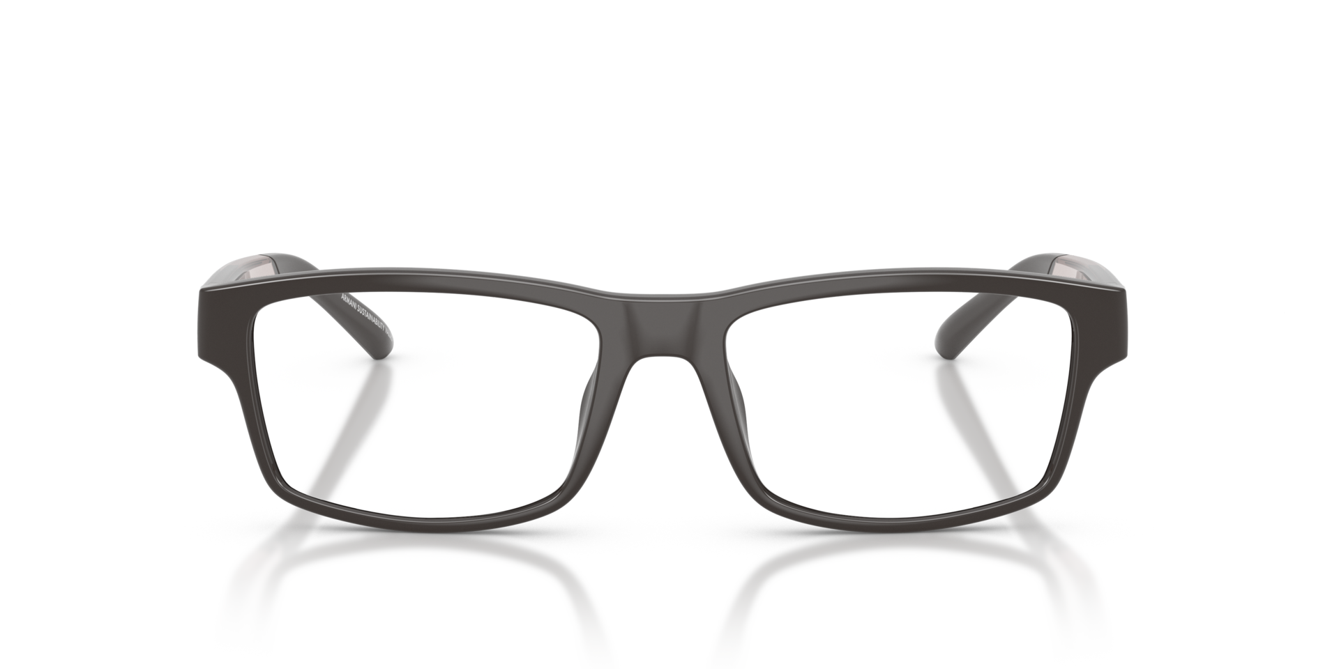 AX3140U Shiny Brown KunststofEyeglass Frames van B24, Vooraanzicht