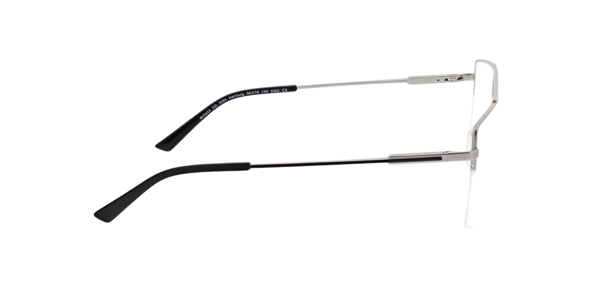 Hamburg Matzilver MetaalEyeglass Frames van B24, Zijaanzicht