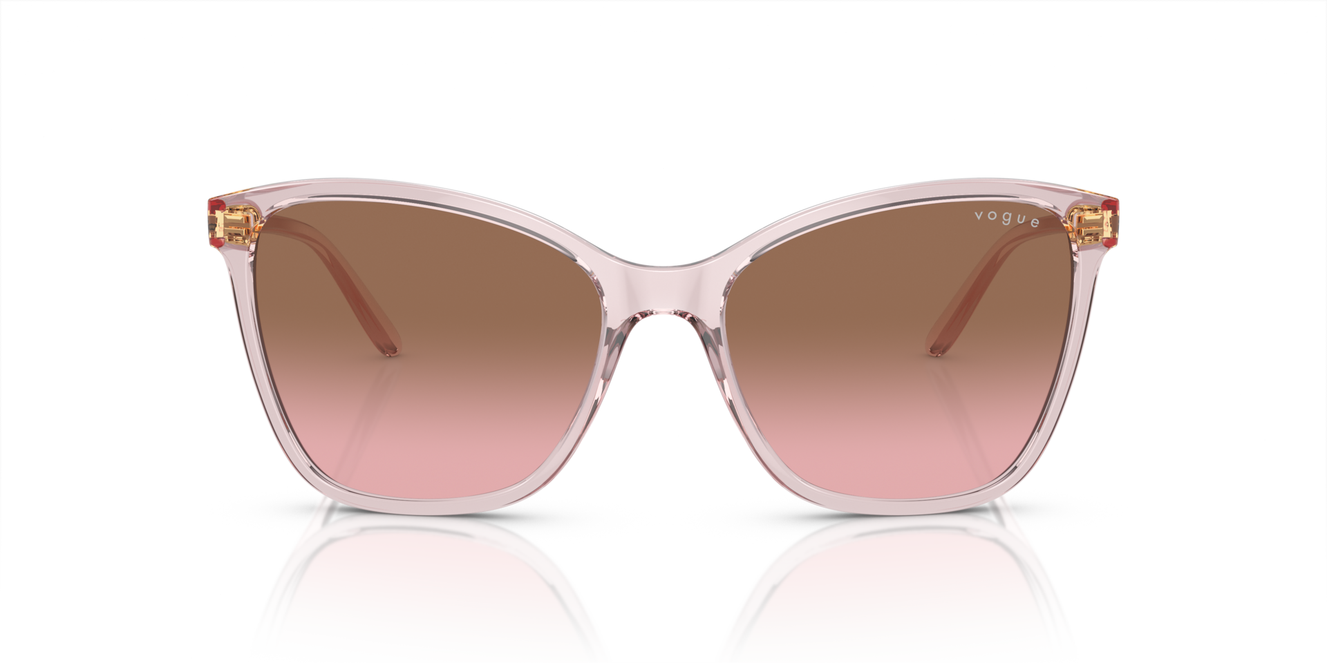 VO5520S Pink transparent KunststoffSunglass Frames von B24, Vorderansicht