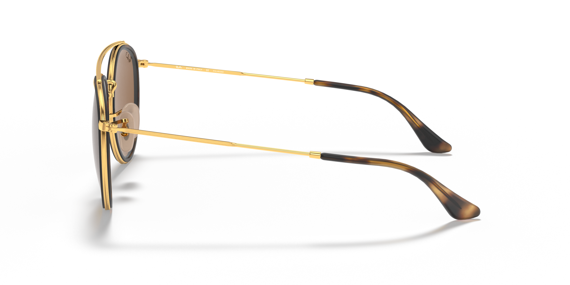 RB3647N Arista goud MetaalSunglass Frames van B24, Zijaanzicht