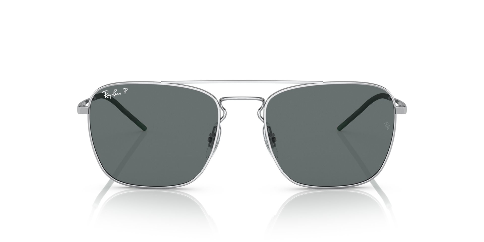 RB3588 Zilver MetaalSunglass Frames van B24, Vooraanzicht