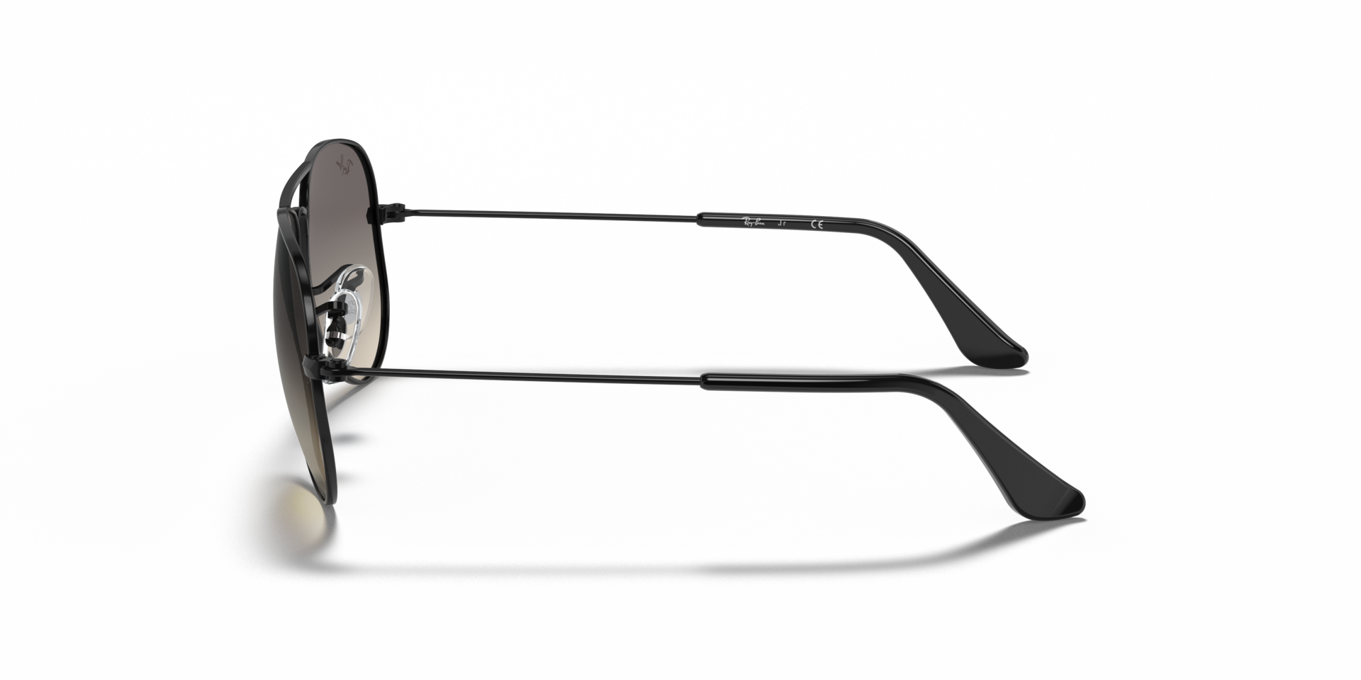 RB9506S Zwart MetaalSunglass Frames van B24, Zijaanzicht