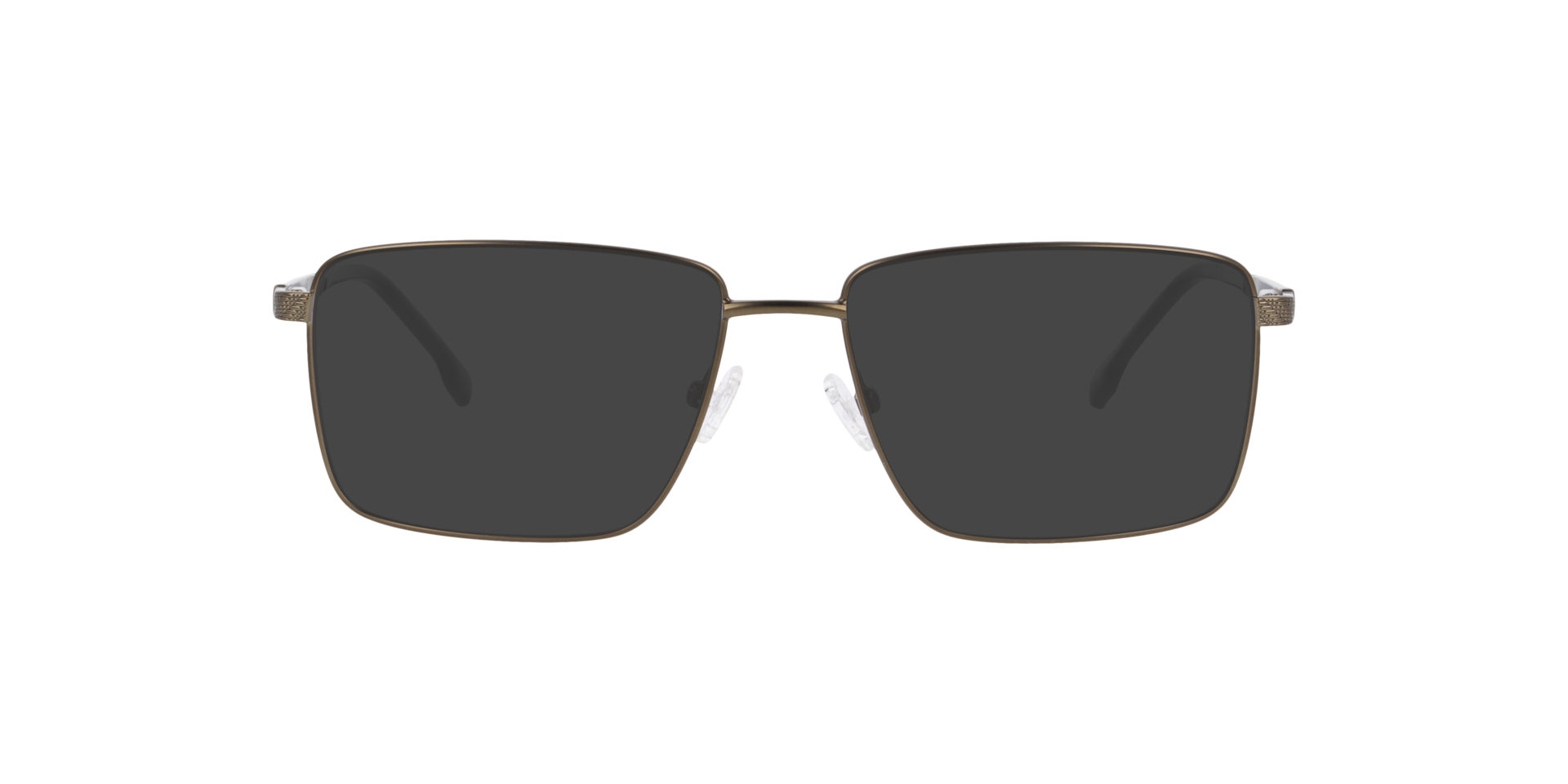 Sheffield Dark Khaki MetaalEyeglass Frames van B24, met getinte lenzen