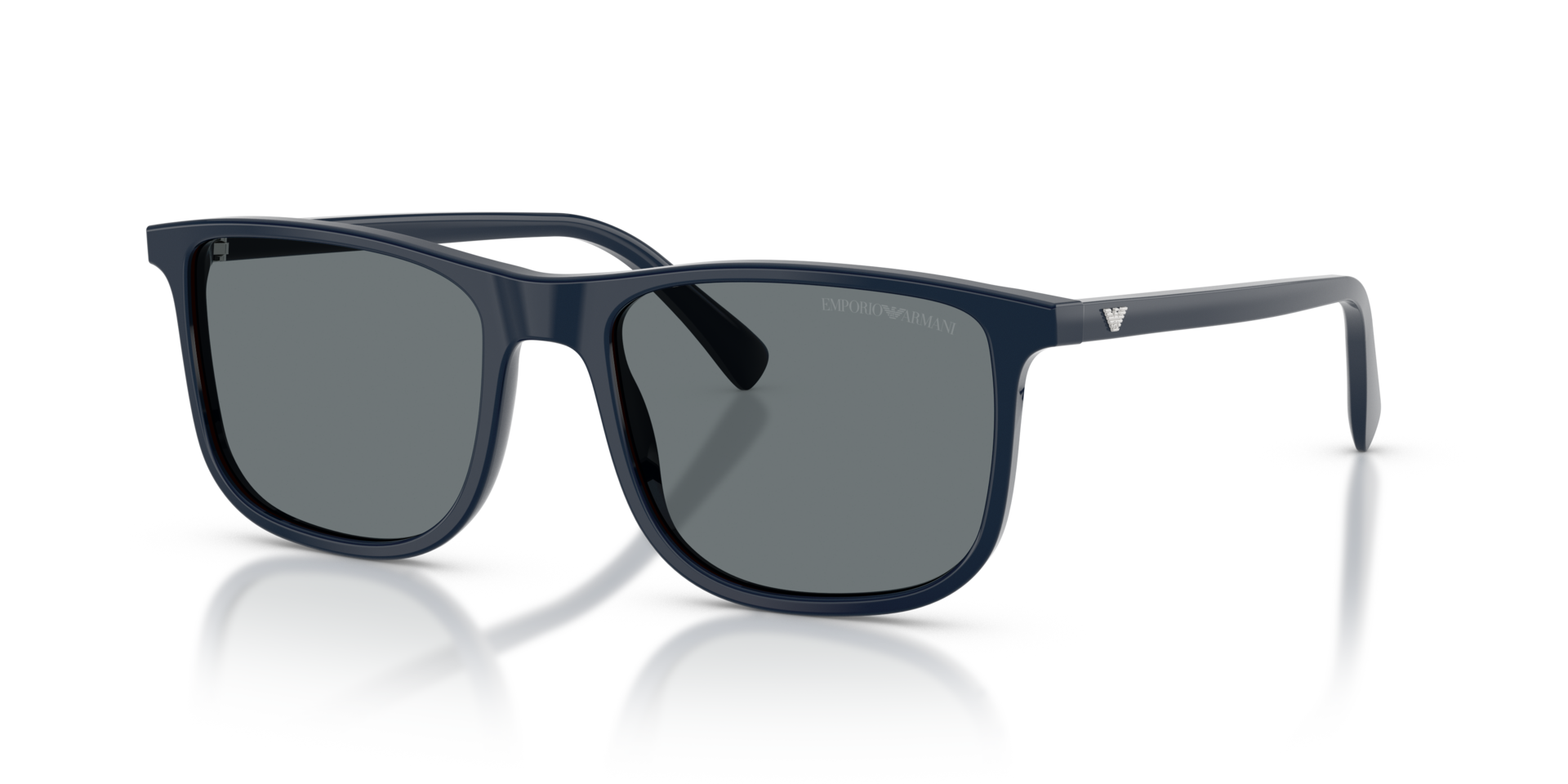 EA4280 Shiny Blue AcetatSunglass Frames von B24, Dreiviertelansicht