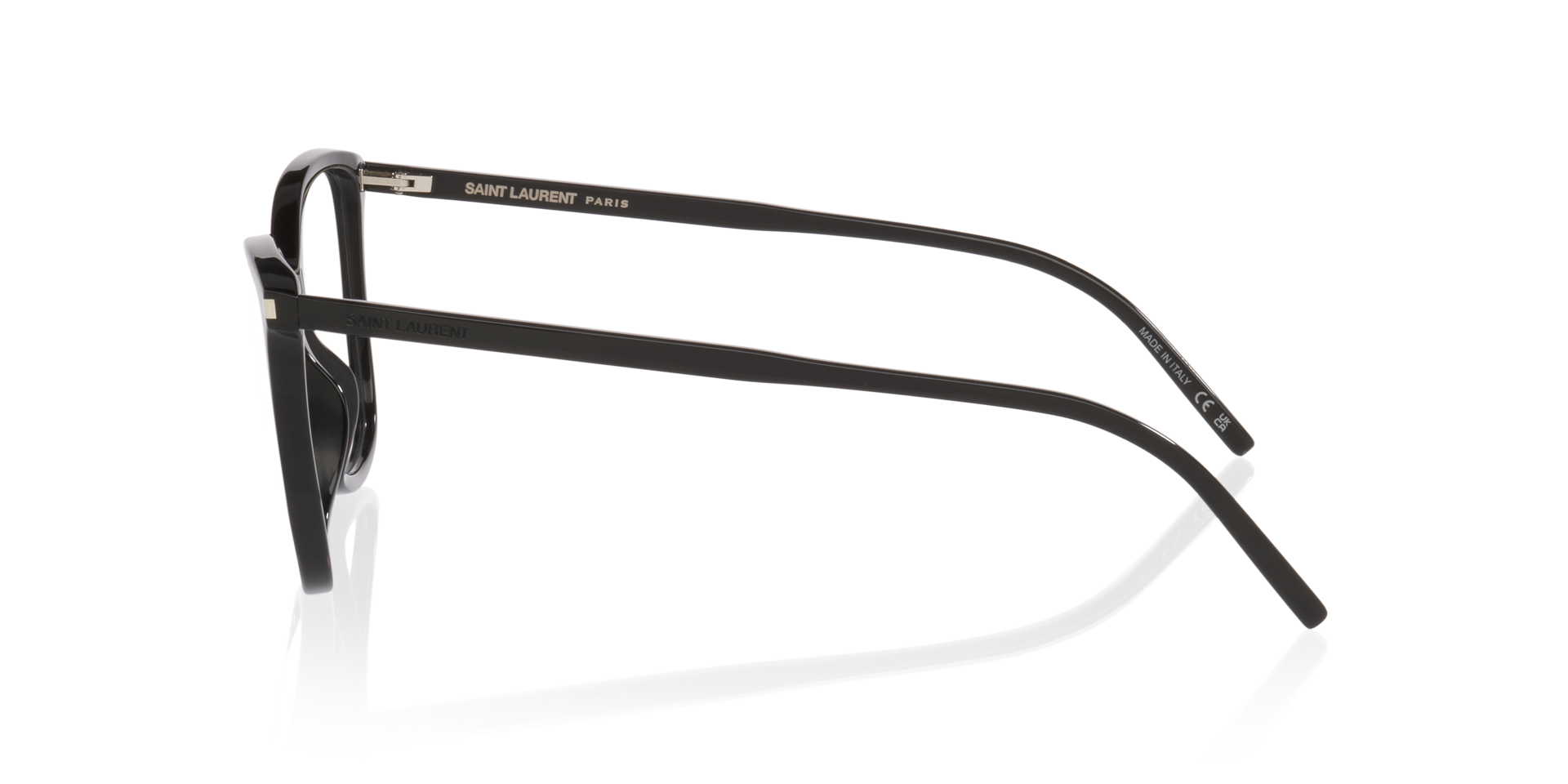 SL835 Schwarz AcetatEyeglass Frames von B24, Seitenansicht