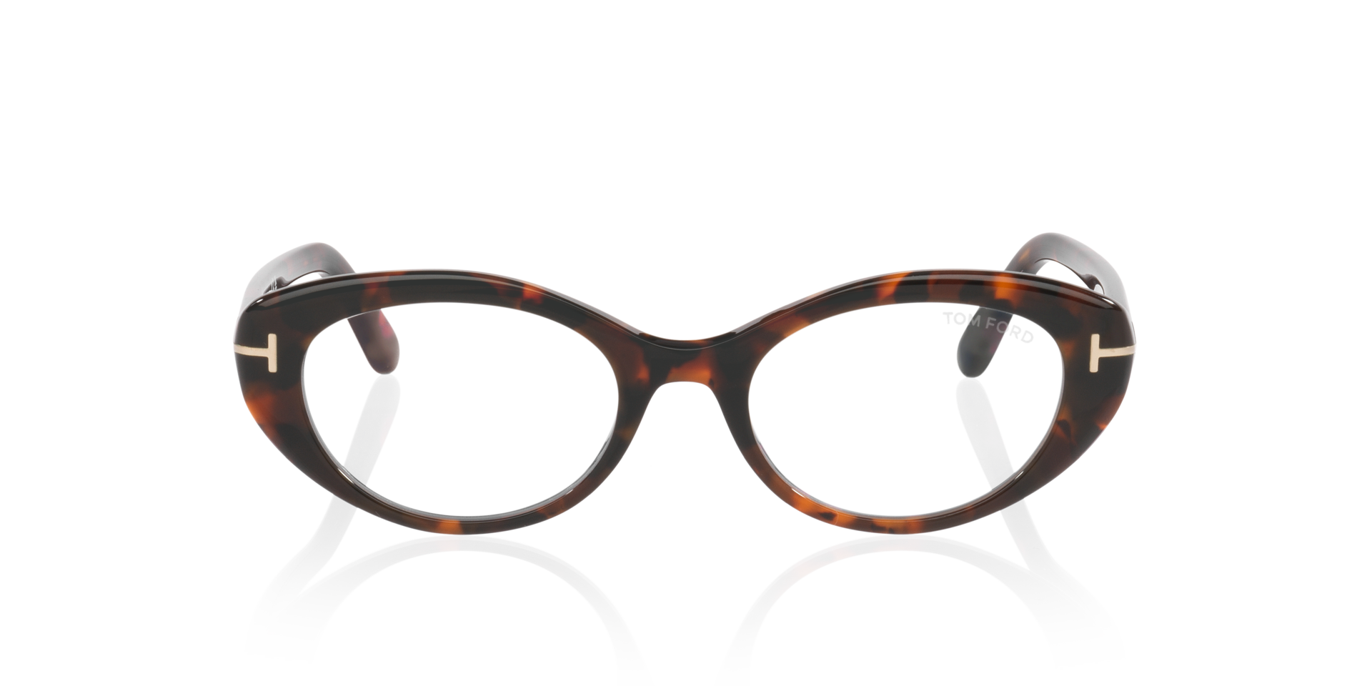 FT6092-B Tortoise AcetaatEyeglass Frames van B24, Vooraanzicht