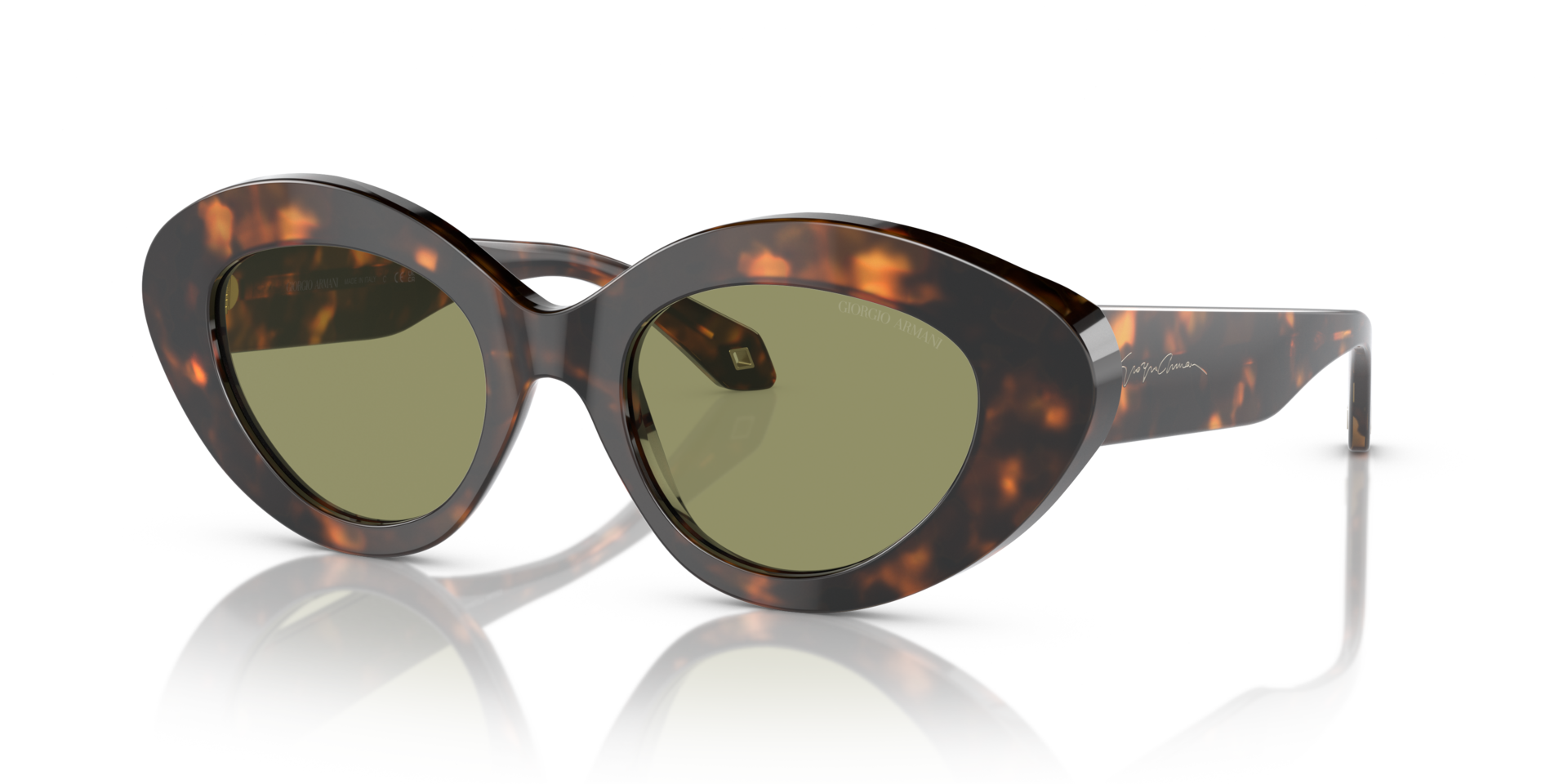 AR8188 Honing Havana AcetaatSunglass Frames van B24, Hoekweergave