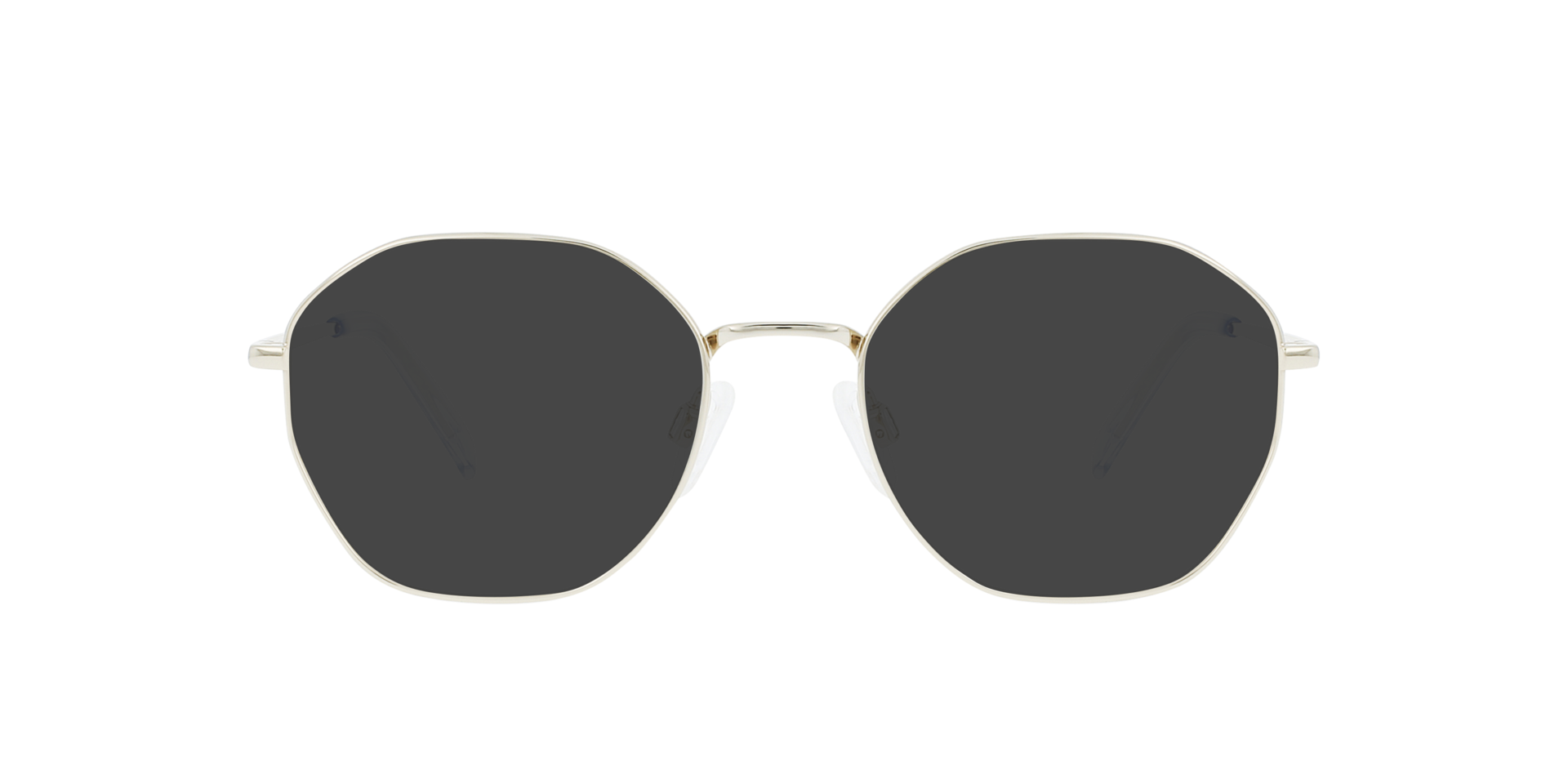 Flan Silver Titanium TitanEyeglass Frames von B24, mit getönten Gläsern