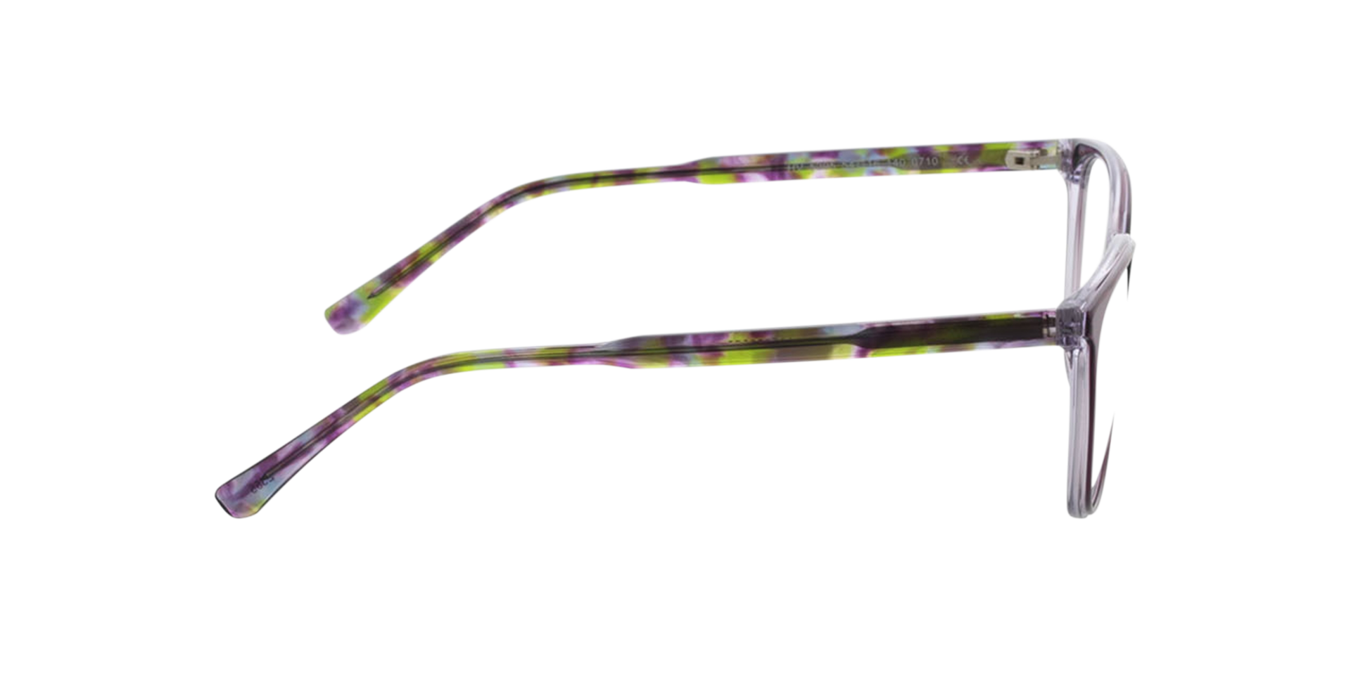 Milano Bilayer Purple Crystal AcetatEyeglass Frames von B24, Seitenansicht