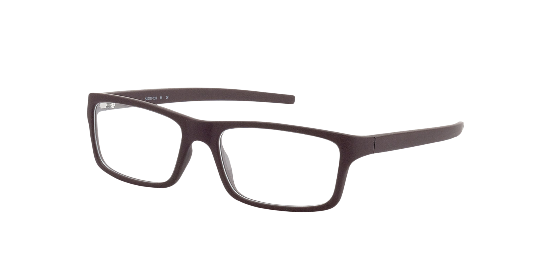 Nador Bruin KunststofEyeglass Frames van B24, Hoekweergave