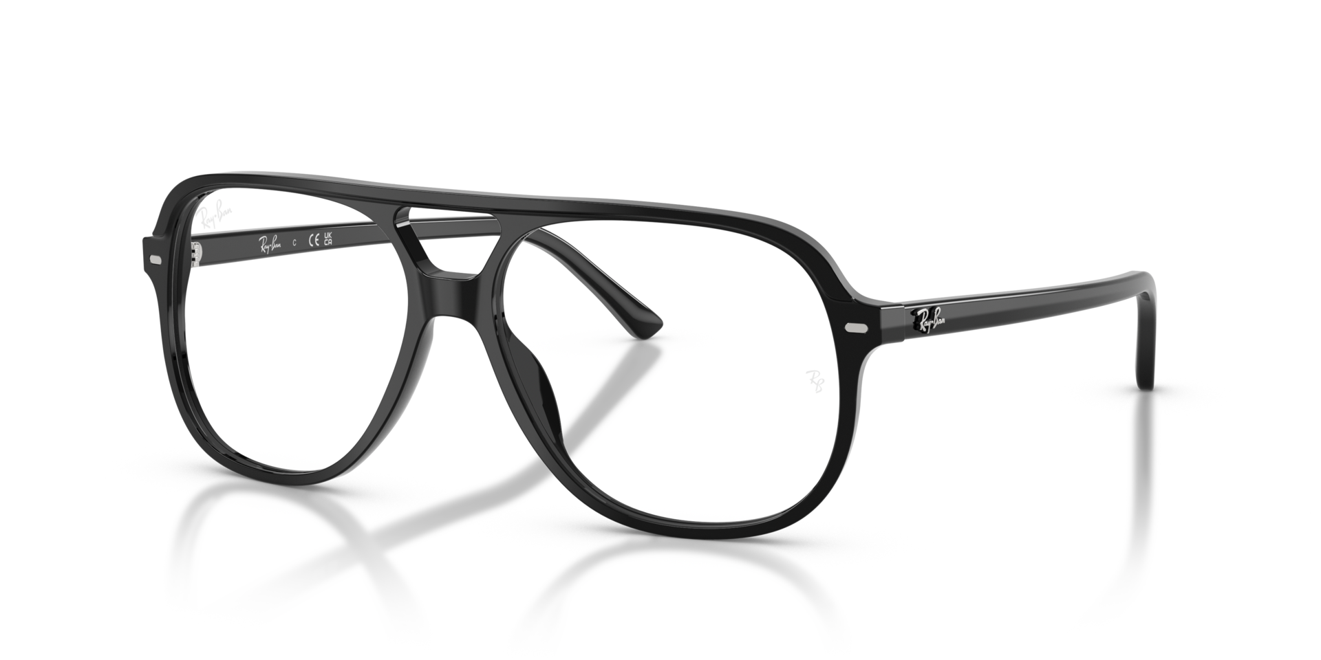 RB5698 Schwarz AcetatEyeglass Frames von B24, Dreiviertelansicht