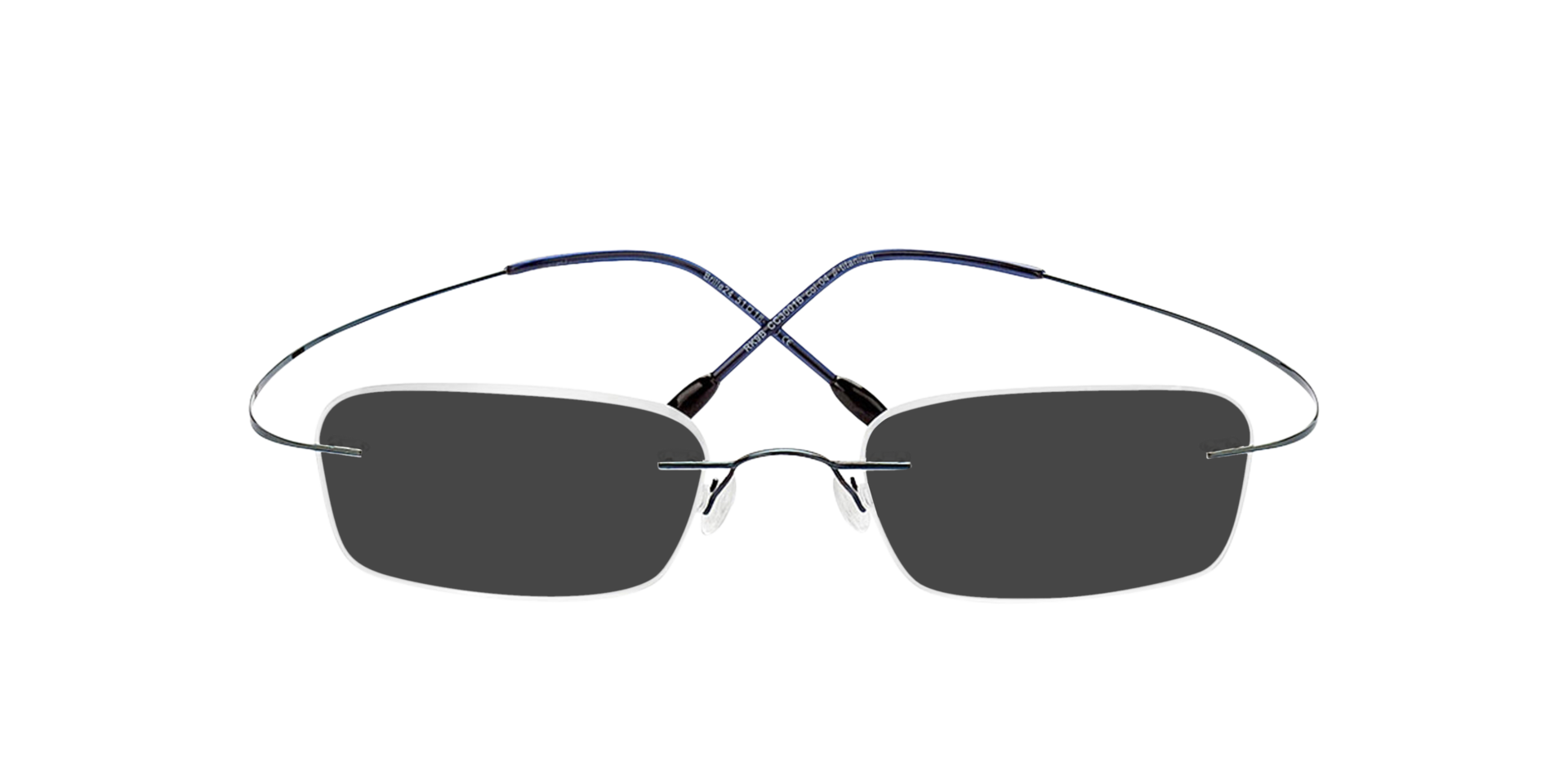 Mackay Blauw TitaanEyeglass Frames van B24, met getinte lenzen