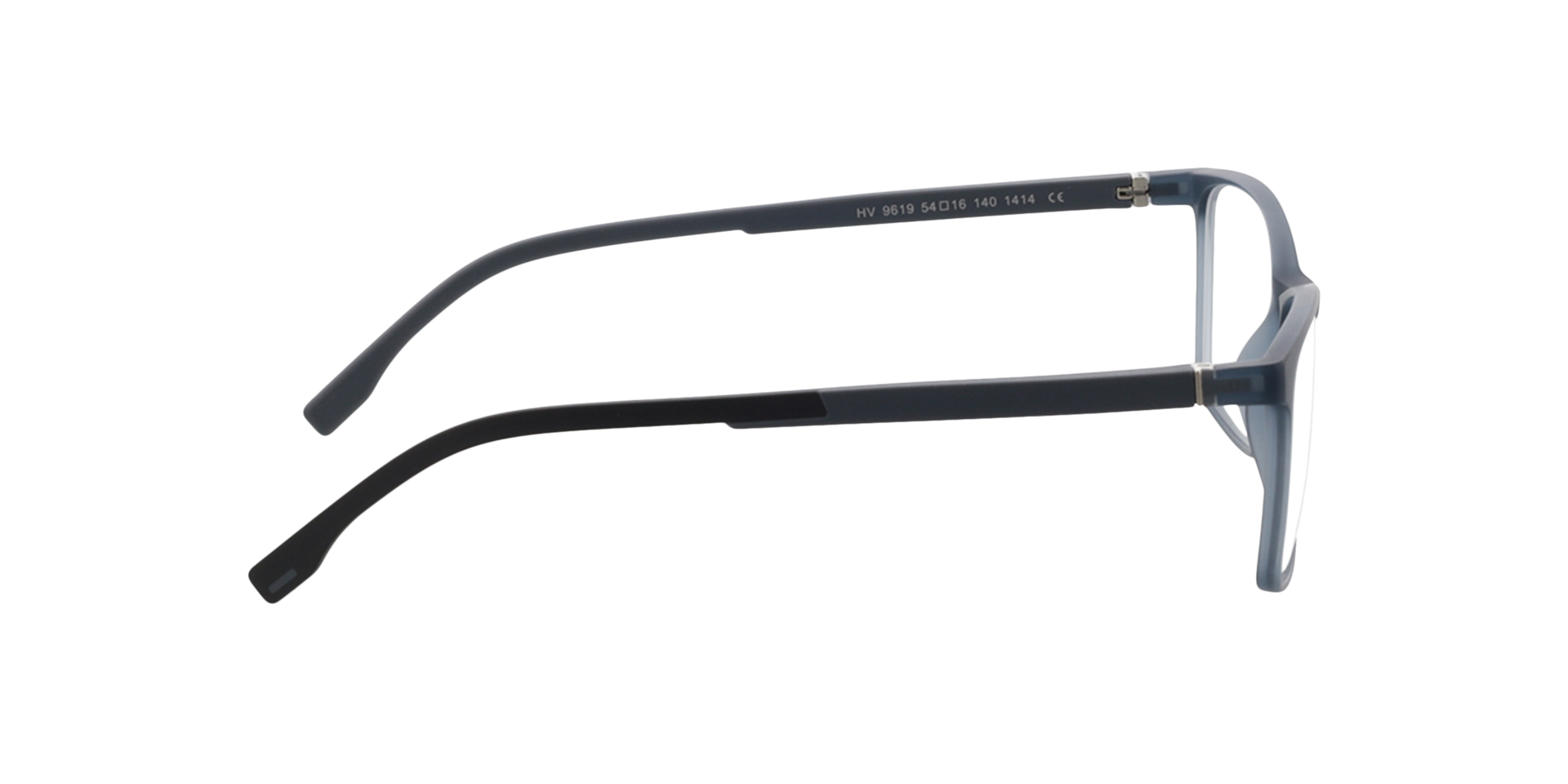 Pecos Kristal lichtblauw KunststofEyeglass Frames van B24, Zijaanzicht
