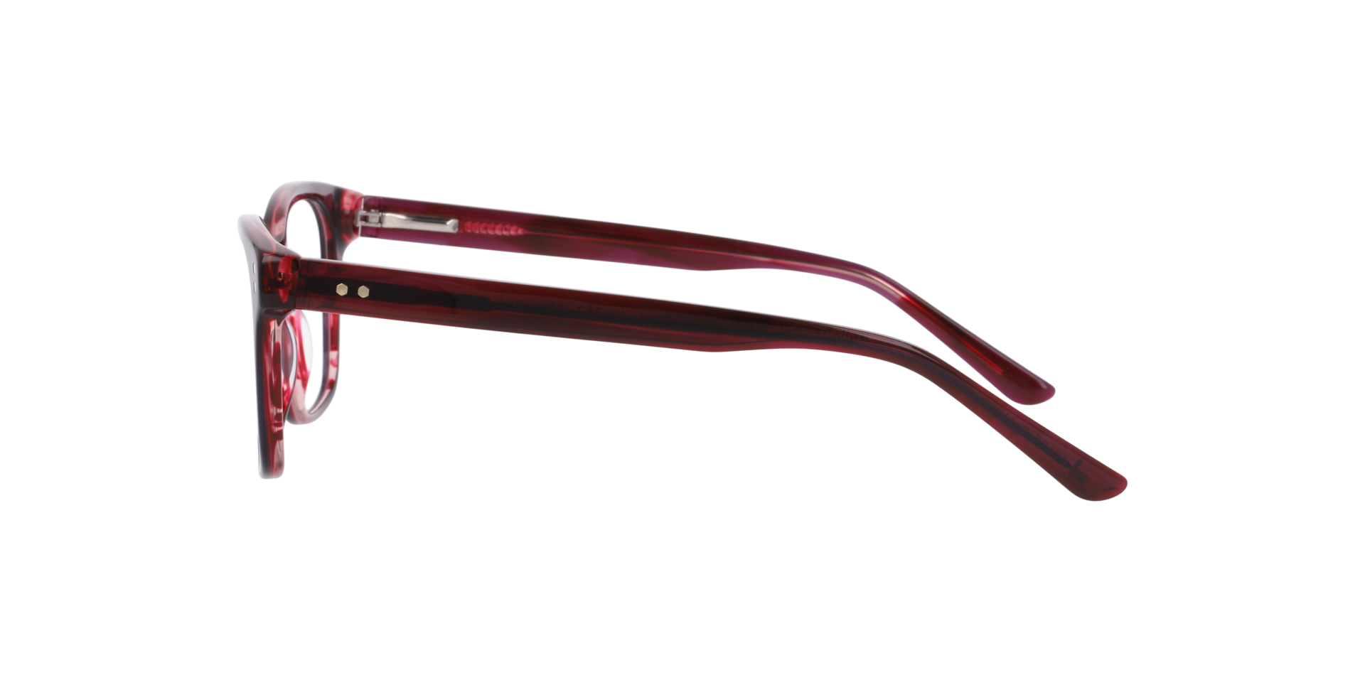 Tara Purple Havana AcetaatEyeglass Frames van B24, Zijaanzicht