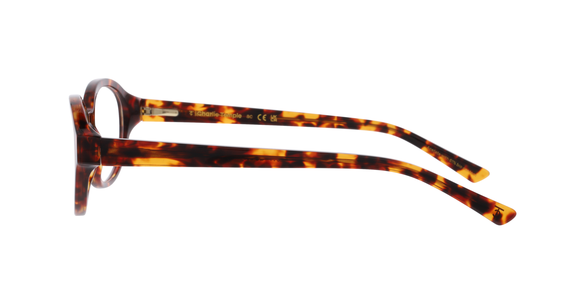 Caleo Havana Ivory AcetatEyeglass Frames von B24, Seitenansicht
