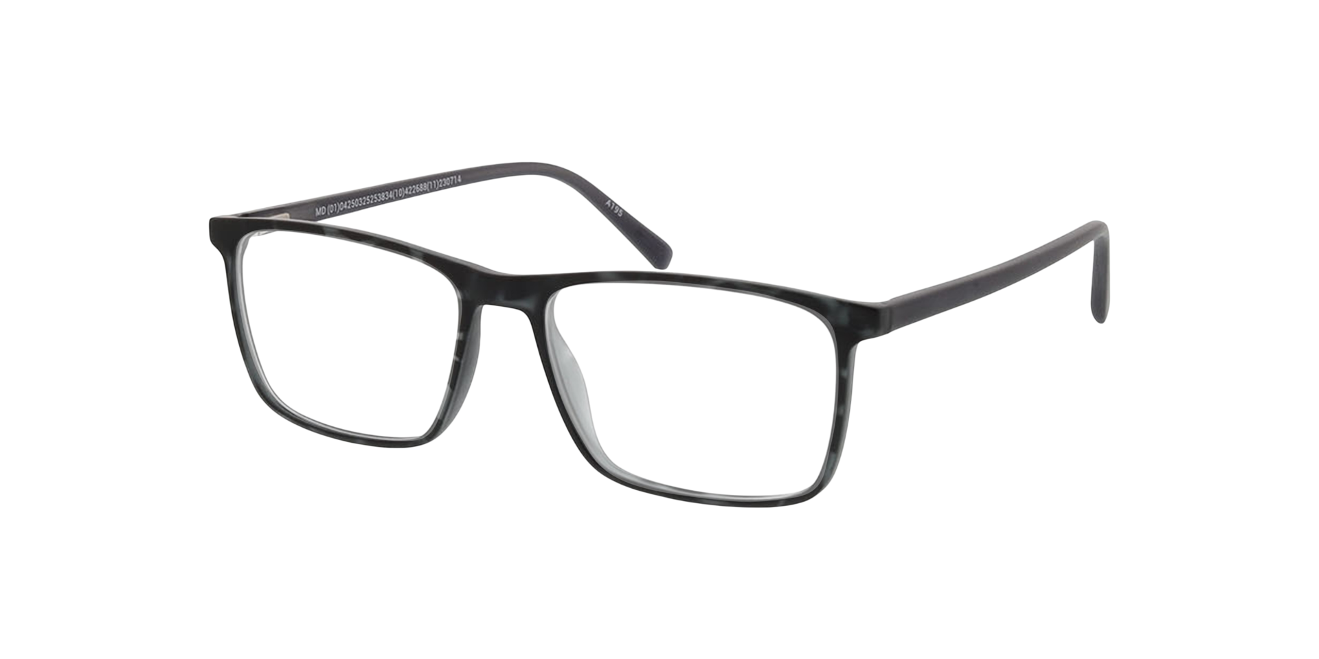 Rockford Grijs Havana  &  kristal grijs KunststofEyeglass Frames van B24, Hoekweergave