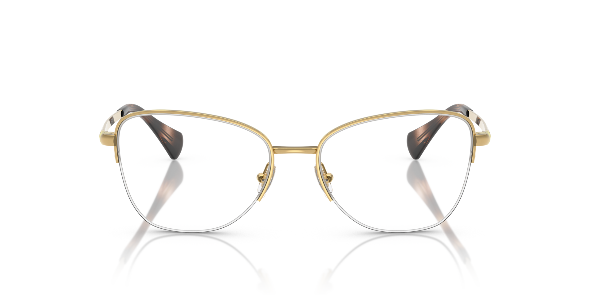 RA6061 Glänzendes Gold MetallEyeglass Frames von B24, Vorderansicht